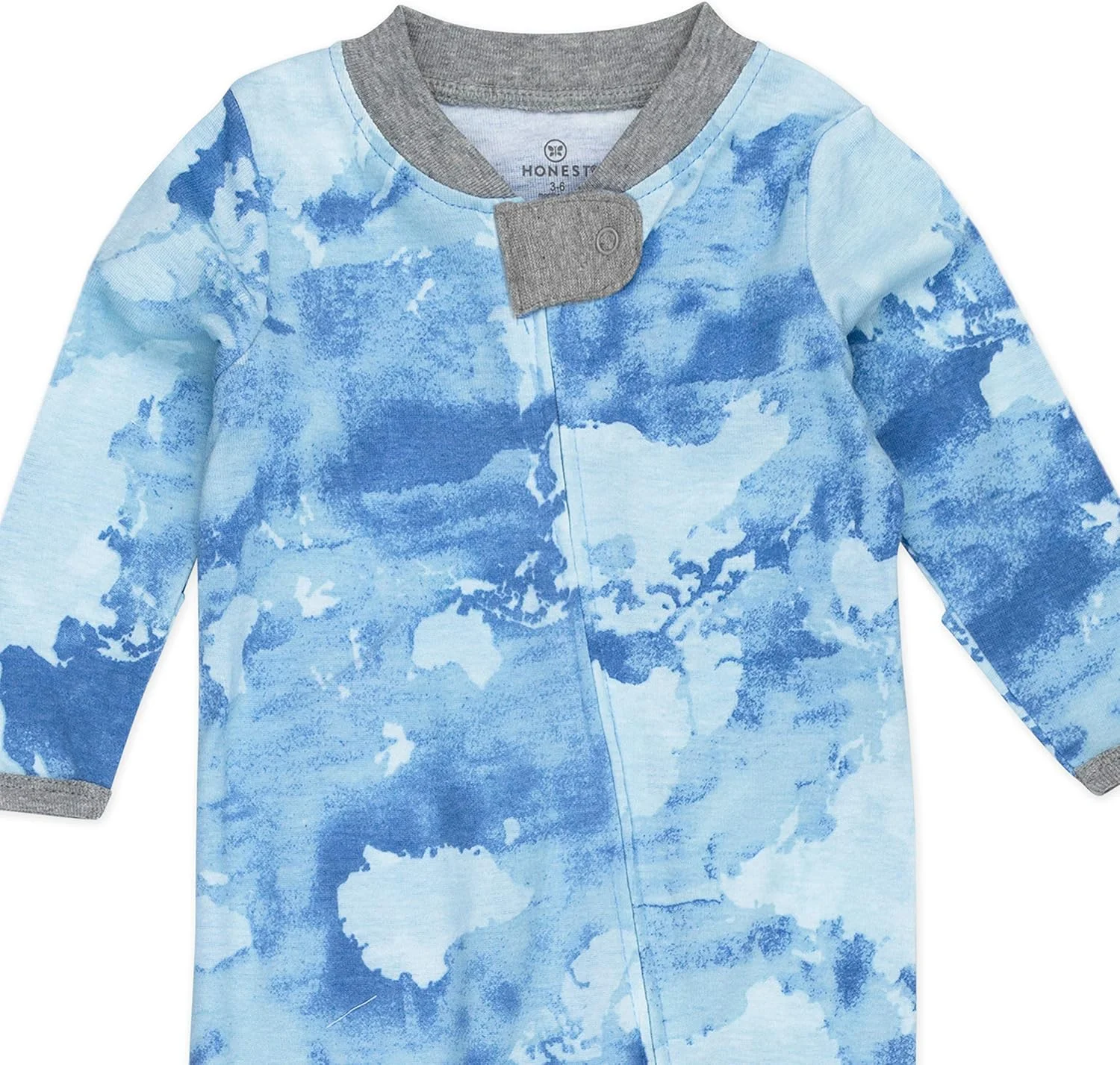 لباس خواب و بازی نوزاد و کودک ارگانیک پنبه ای پا دار HonestBaby، بسته 2 عددی