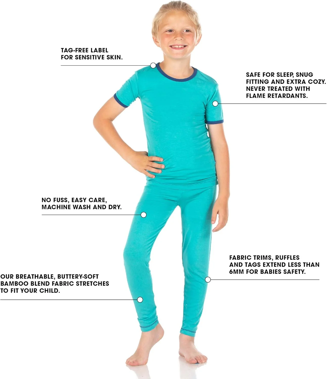 لباس خواب آستین کوتاه روز پدر KicKee Pants، ست دو تکه، نوزاد و کودک