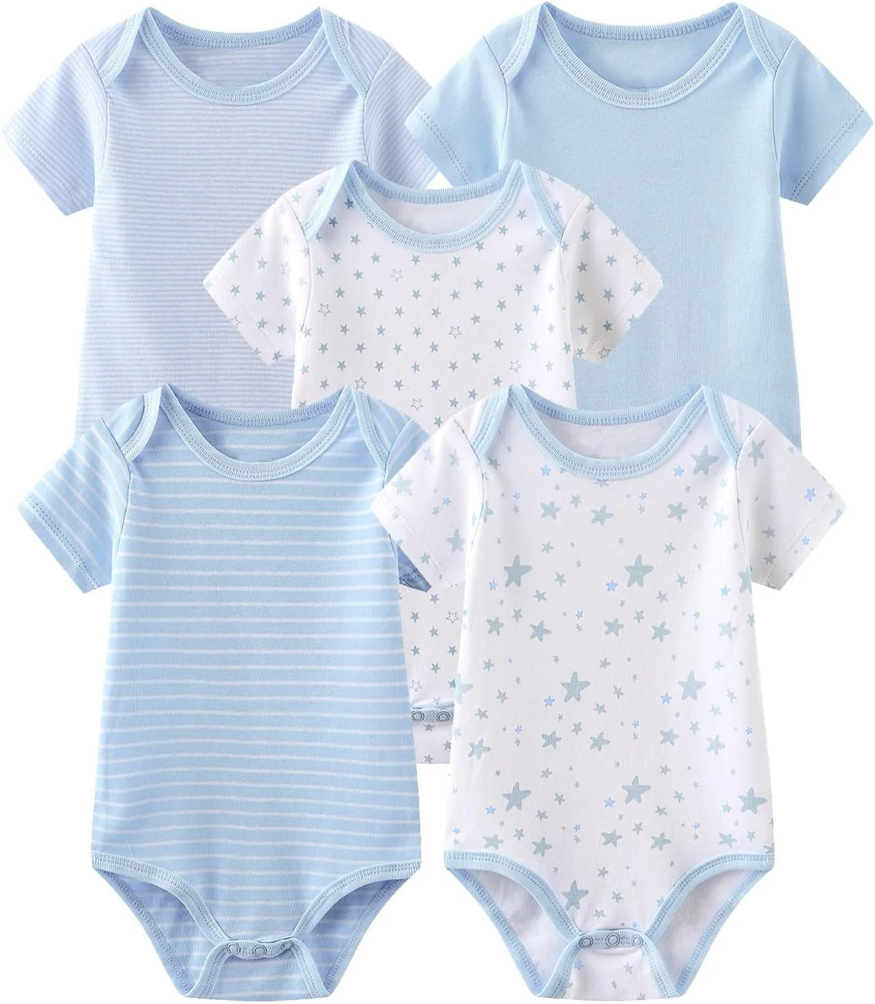 بادی آستین کوتاه نوزادی چامی، لباس کودک برای پسران و دختران