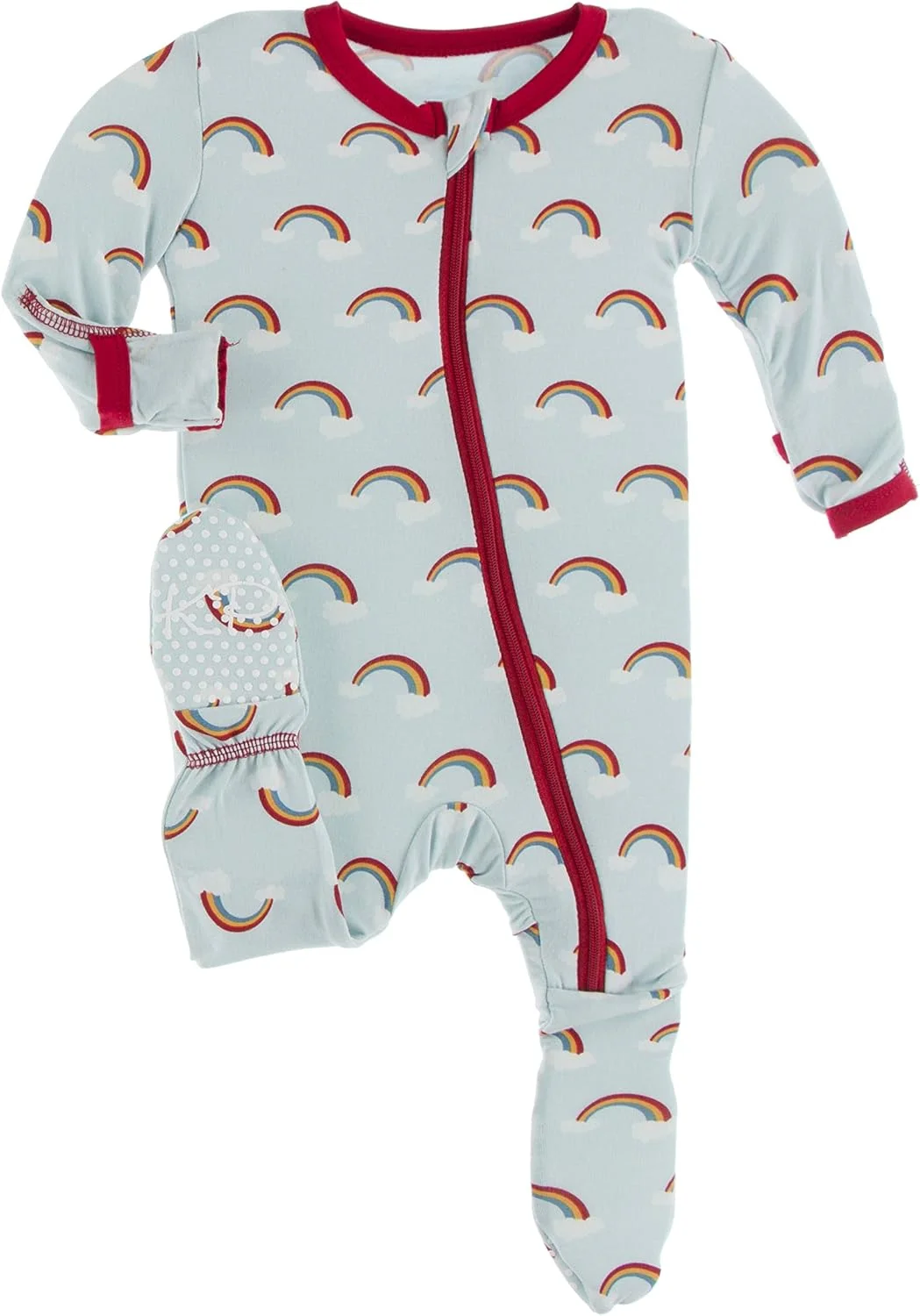 لباس یکسره زیپ‌دار کیکی خوش‌آمدگویی به خانه، مناسب نوزاد پسر یا دختر، لباس فوق‌العاده نرم نوزادی