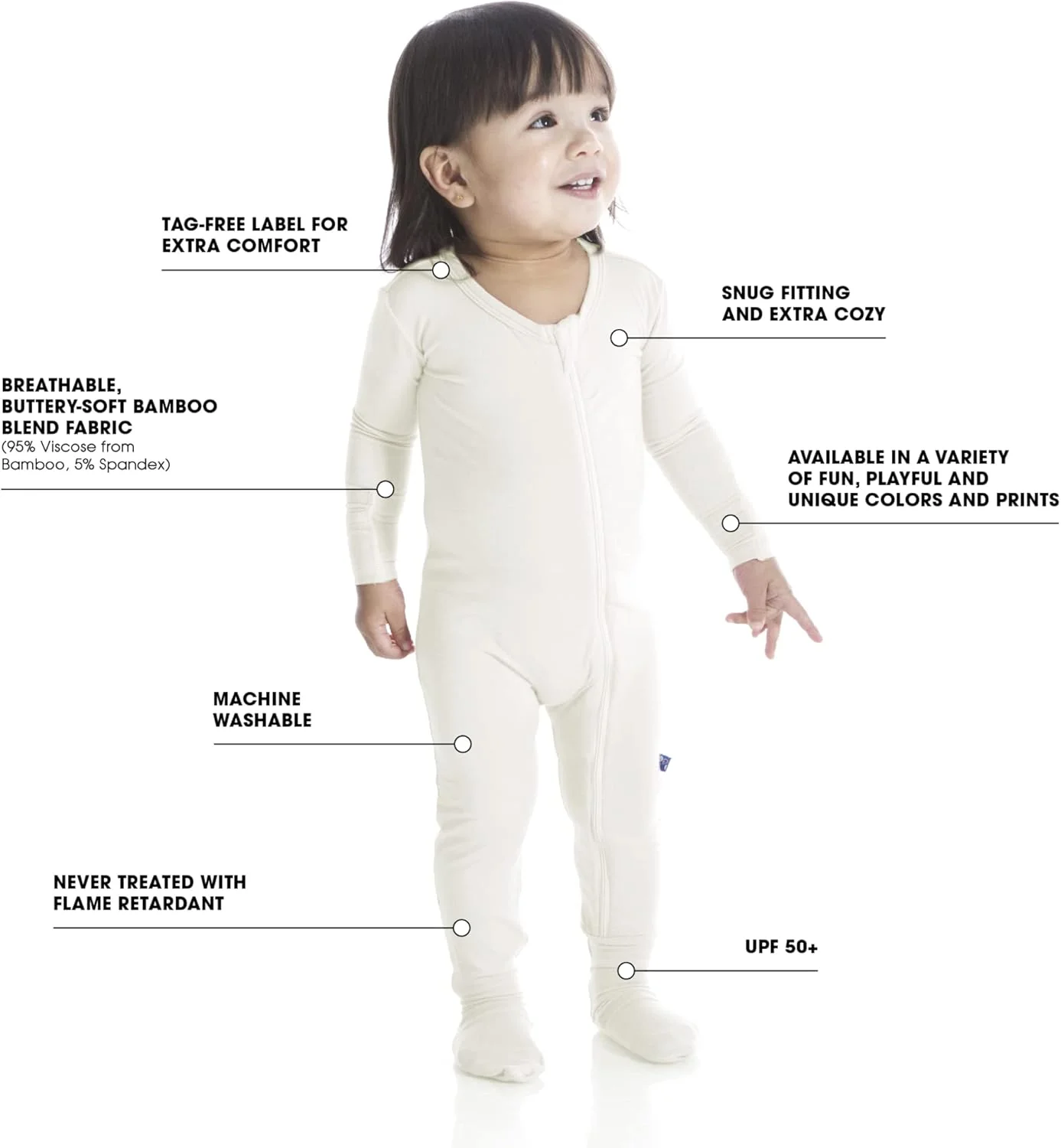 لباس یکسره زیپ‌دار کیکی خوش‌آمدگویی به خانه، مناسب نوزاد پسر یا دختر، لباس فوق‌العاده نرم نوزادی