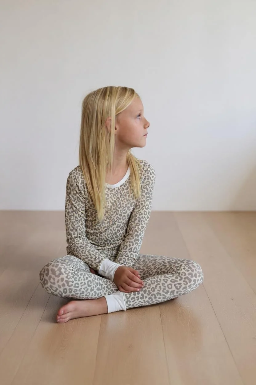 پیژامه بامبو ویسکوز کودکانه ایتسی بیتسی بوتیک - لباس خواب پا دار زیپ دار دو طرفه پسرانه و دخترانه