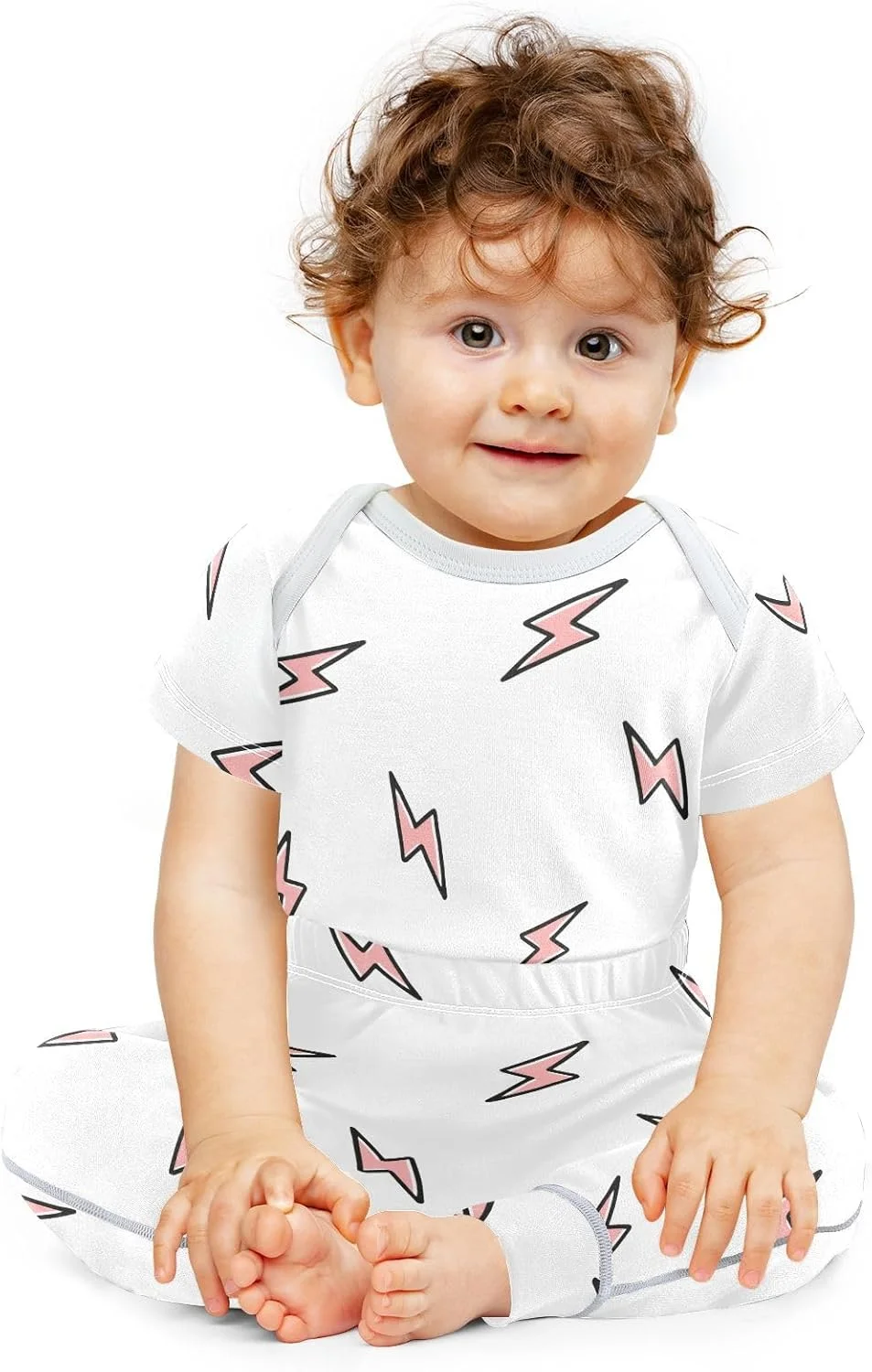 ست لباس نوزادی شامل بادی و شلوار مناسب نوزادان 0 تا 24 ماهه برای پسران و دختران