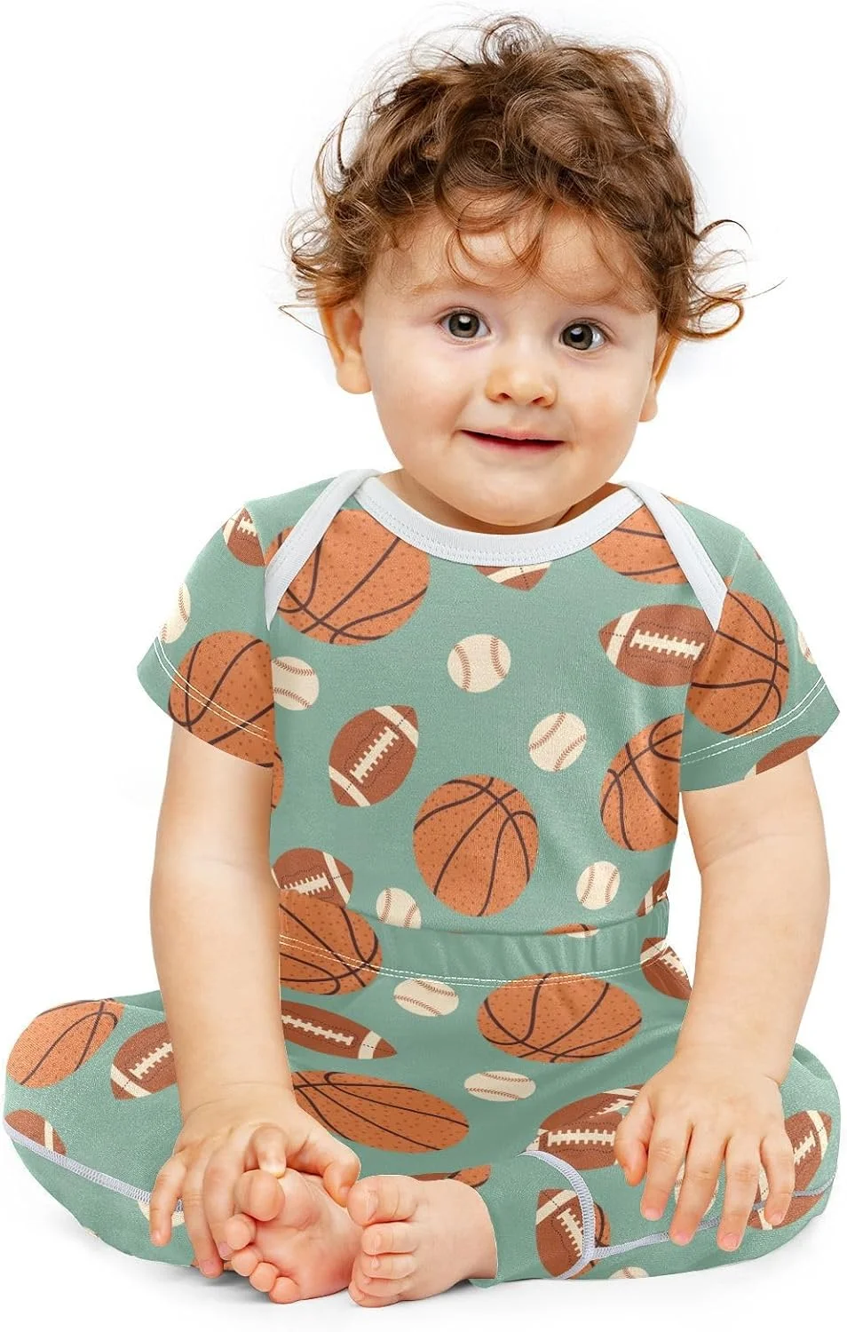 ست لباس نوزادی شامل بادی و شلوار مناسب نوزادان 0 تا 24 ماهه برای پسران و دختران