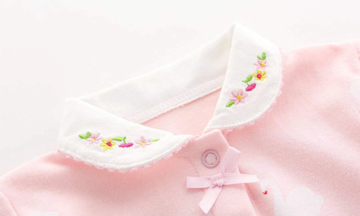 رامپر یک تکه نوزادی، لباس خواب پنبه‌ای نرم، جامپسوت پا دار مناسب نوزاد 0-12 ماهه