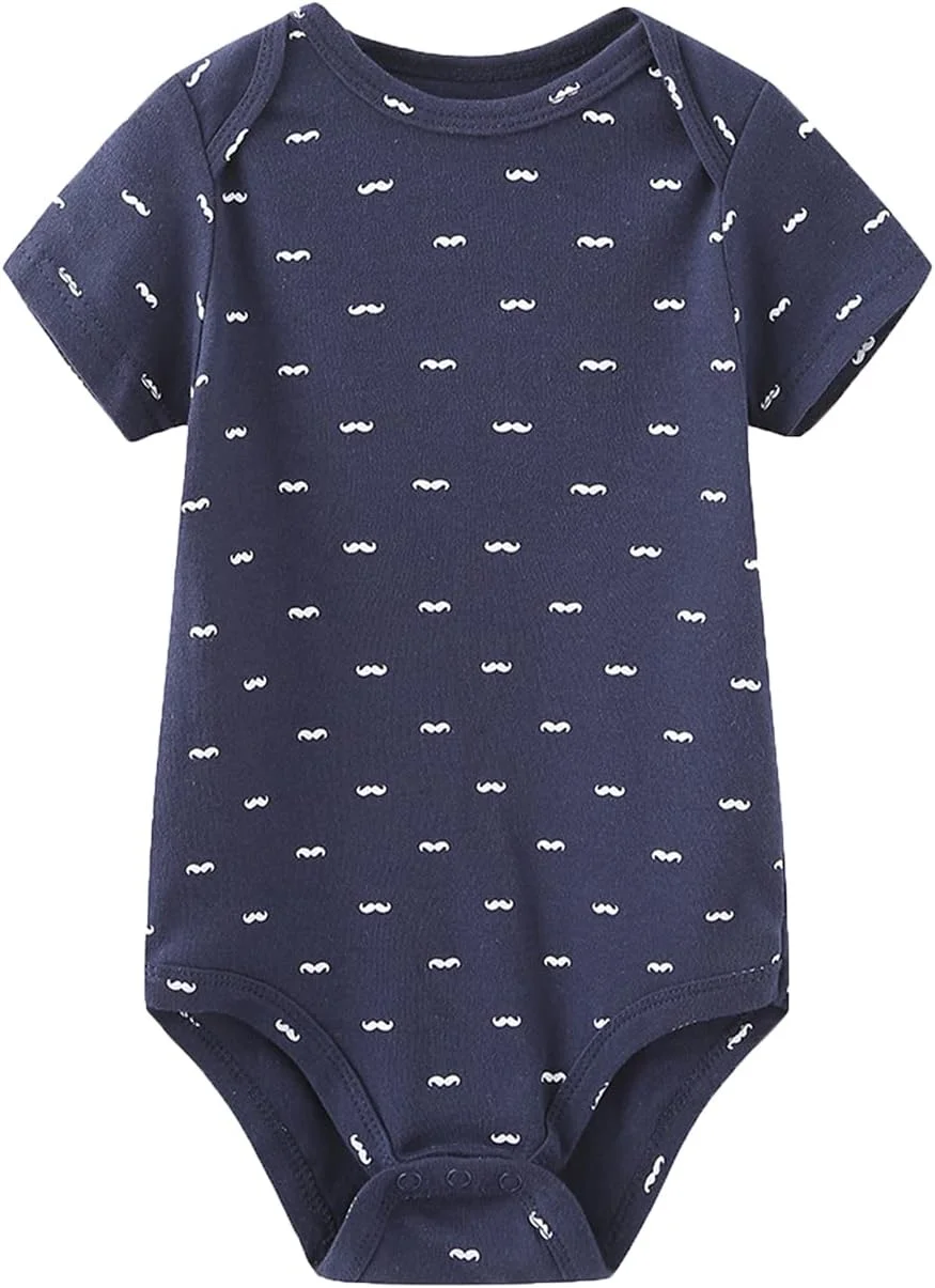 بادی آستین کوتاه نوزادی، لباس یک تکه نوزاد برای نوزادان پسر و دختر