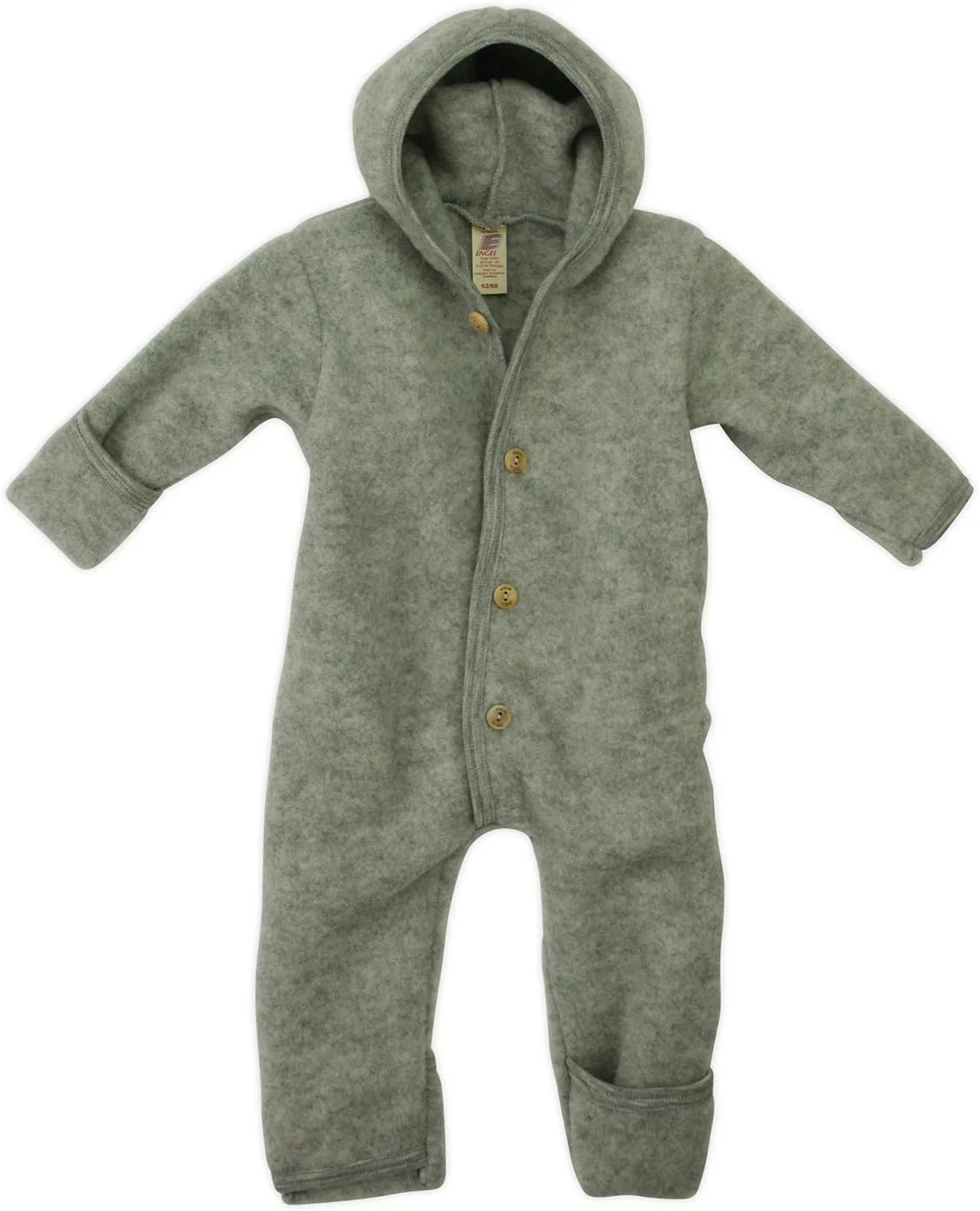 سرهمی نوزادی پشمی با کلاه