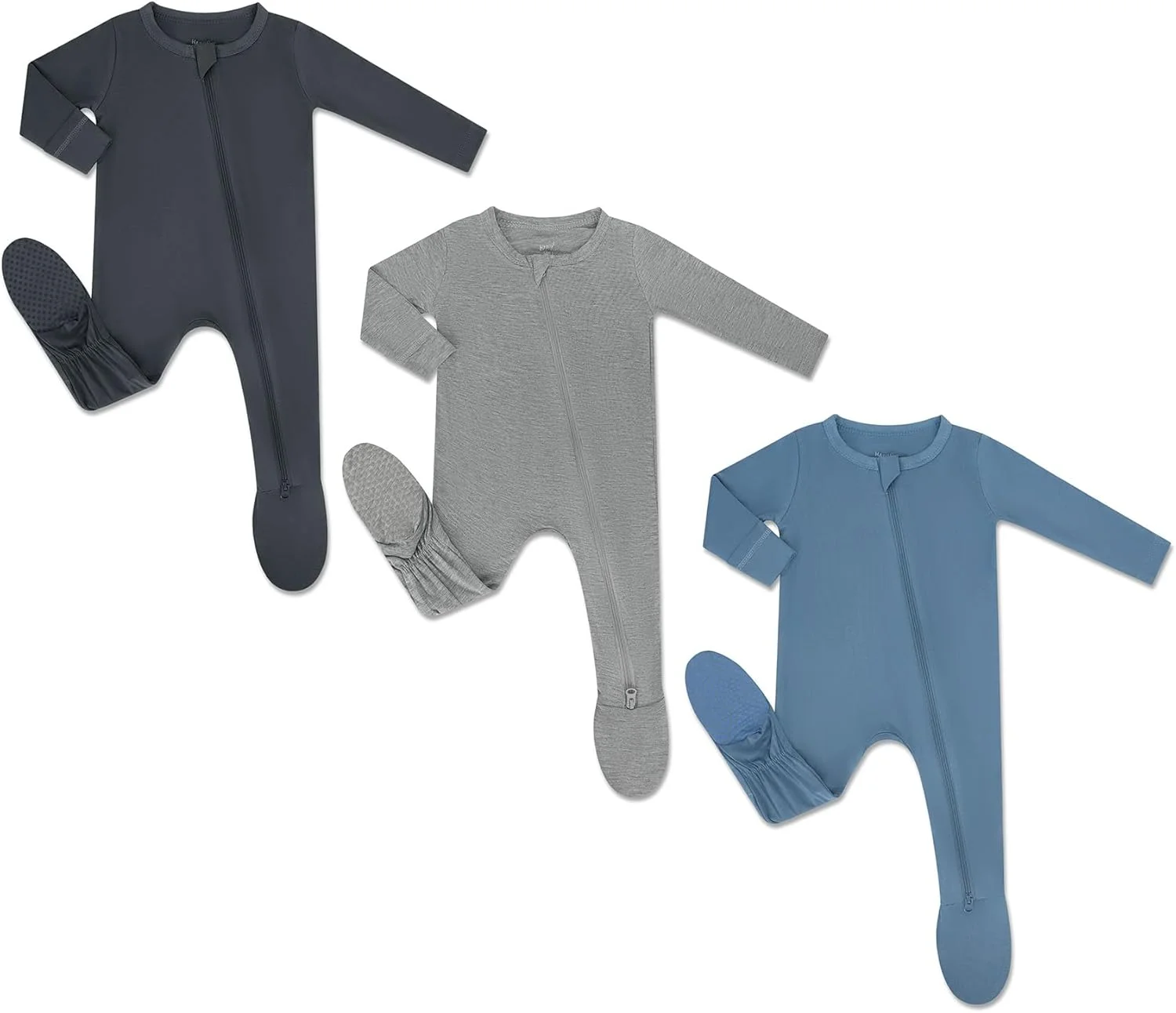 لباس خواب بامبو نوزاد HAPIU، زیپ دو طرفه، مناسب 0-24 ماه