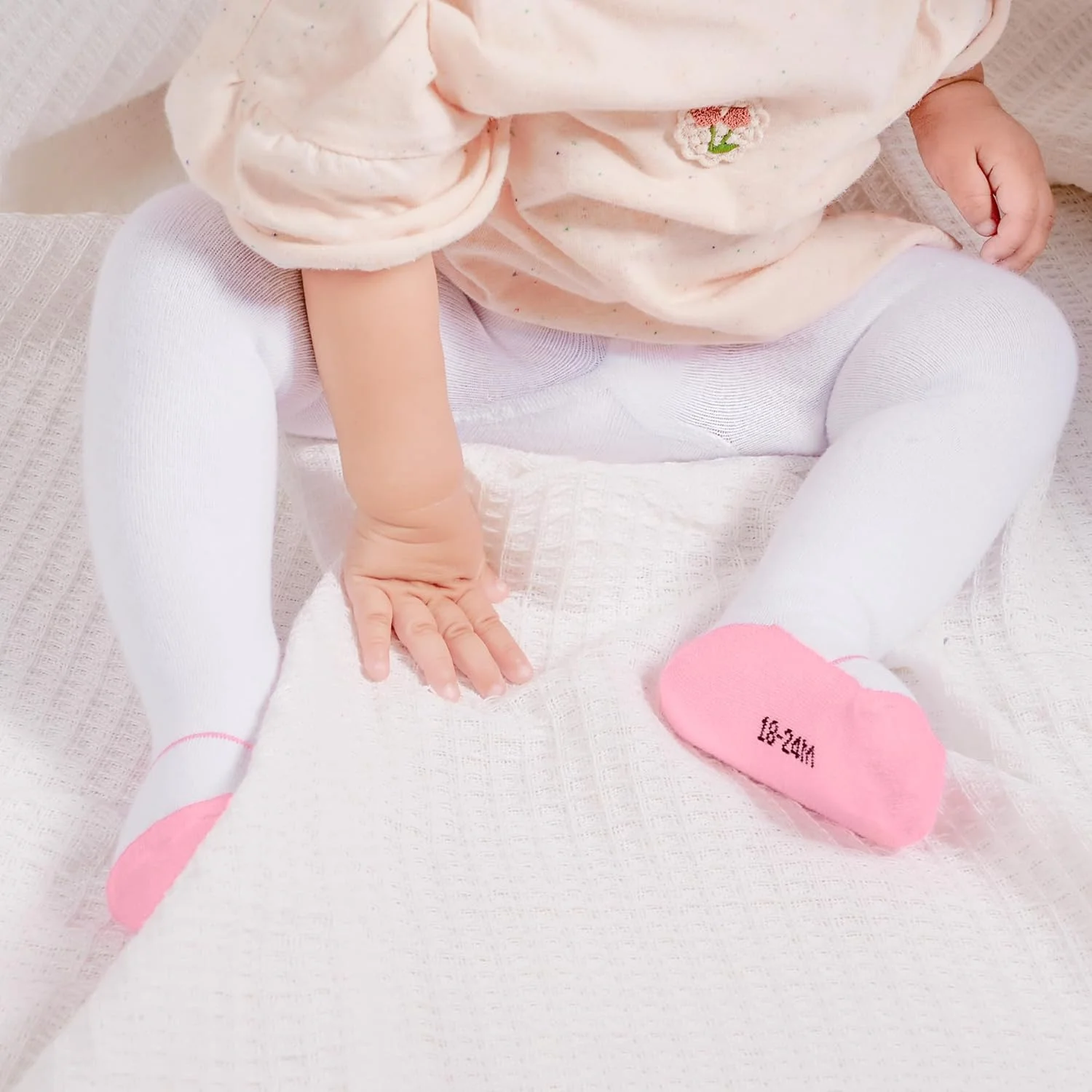 جوراب شلواری بافتنی دخترانه نوزاد (0-2 سال) ساق شلواری رقص شلوار جوراب شلواری دخترانه