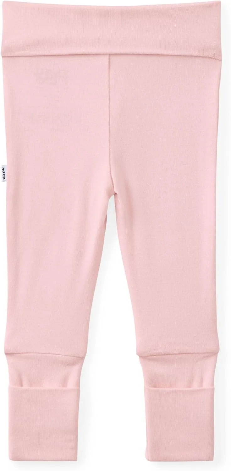 شلوار نوزادی رکابی Little Sleepies مناسب دختران و پسران، ویسکوز نرم از جنس بامبو با سرآستین های تاشو، شلوار بچه گانه