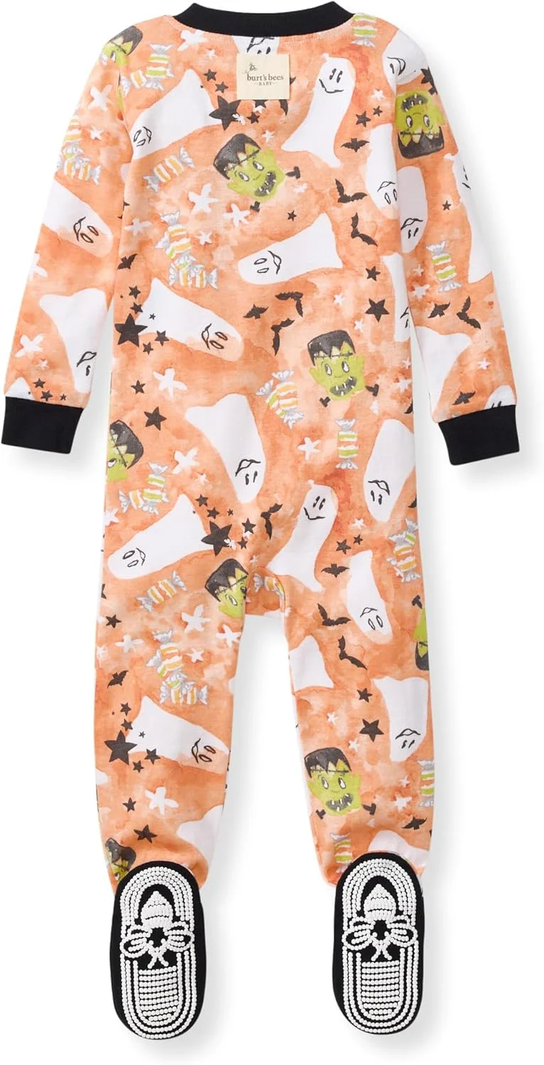 لباس خواب یکسره دخترانه Burt's Bees Baby، 100% پنبه ارگانیک، لباس خواب یک تکه، سرهمی زیپ دار مورب، مناسب برای نوزاد و کودک نوپا لباس خواب یکسره دخترانه Burt's Bees Baby، 100% پنبه ارگانیک، لباس خواب یک تکه، سرهمی زیپ دار مورب، مناسب برای نوزاد و کودک نوپا