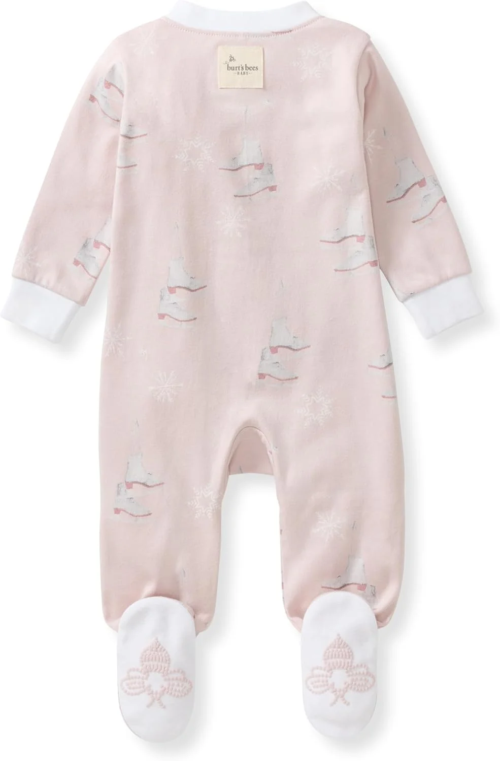 لباس خواب و بازی نوزاد دخترانه Burt's Bees Baby، نرم و لطیف، 100% پنبه ارگانیک، لباس یکسره با طرح زنبور ضد لغزش، ملزومات نوزادی و لباس خواب کودک نوپا
