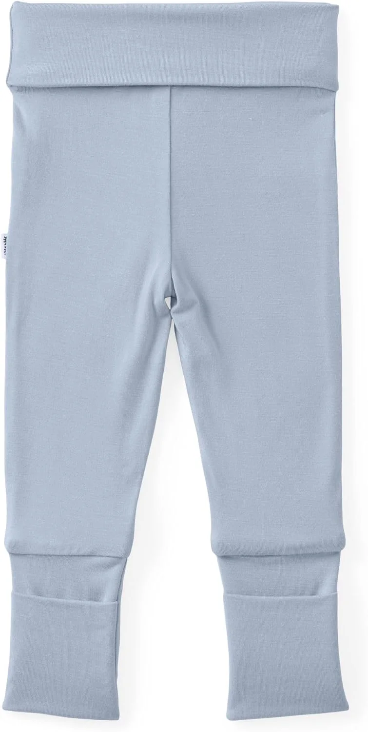 شلوار نوزادی با پاچه تاشو، ویسکوز نرم بامبو، مناسب نوزادان دختر و پسر