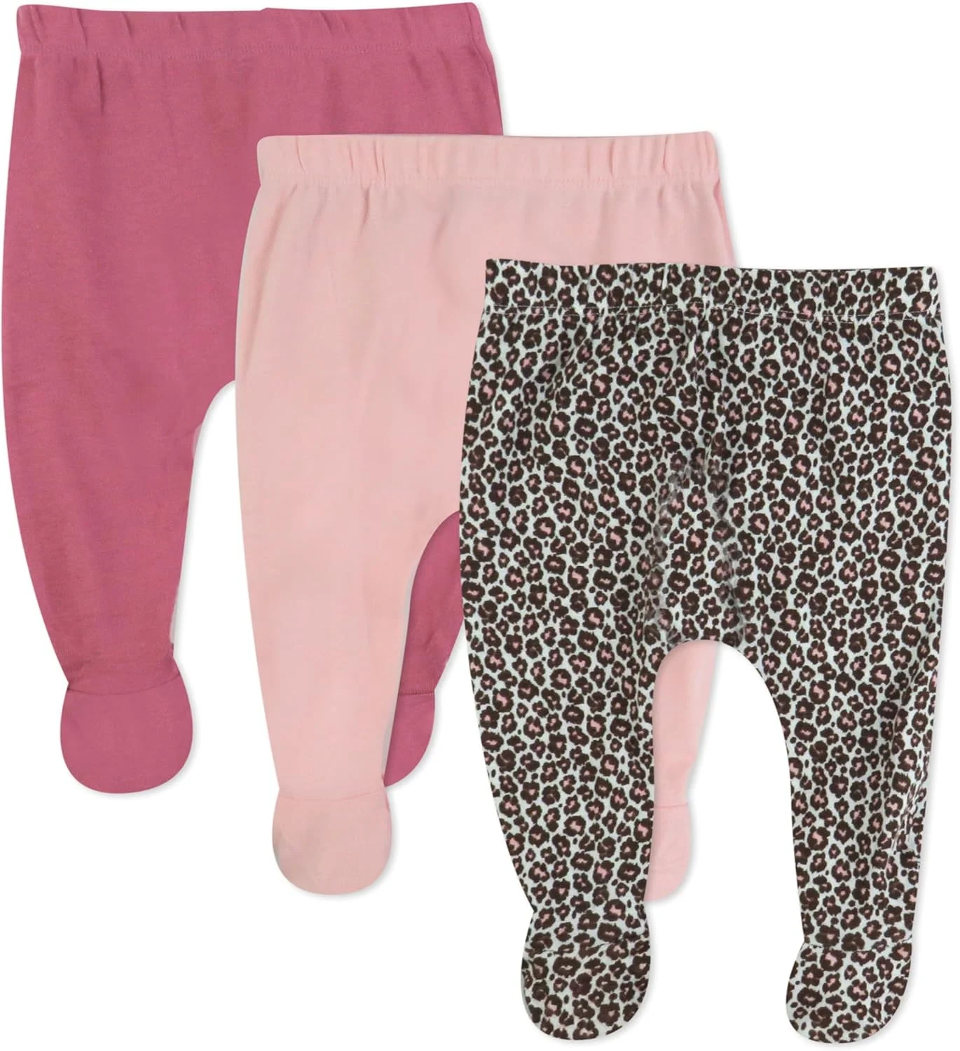 ست 3 عددی شلوار جوراب دار نوزادی HonestBaby، با فاق جادار و کمر کشی، 100% پنبه ارگانیک، مناسب نوزادان دختر، پسر و یونی‌سکس