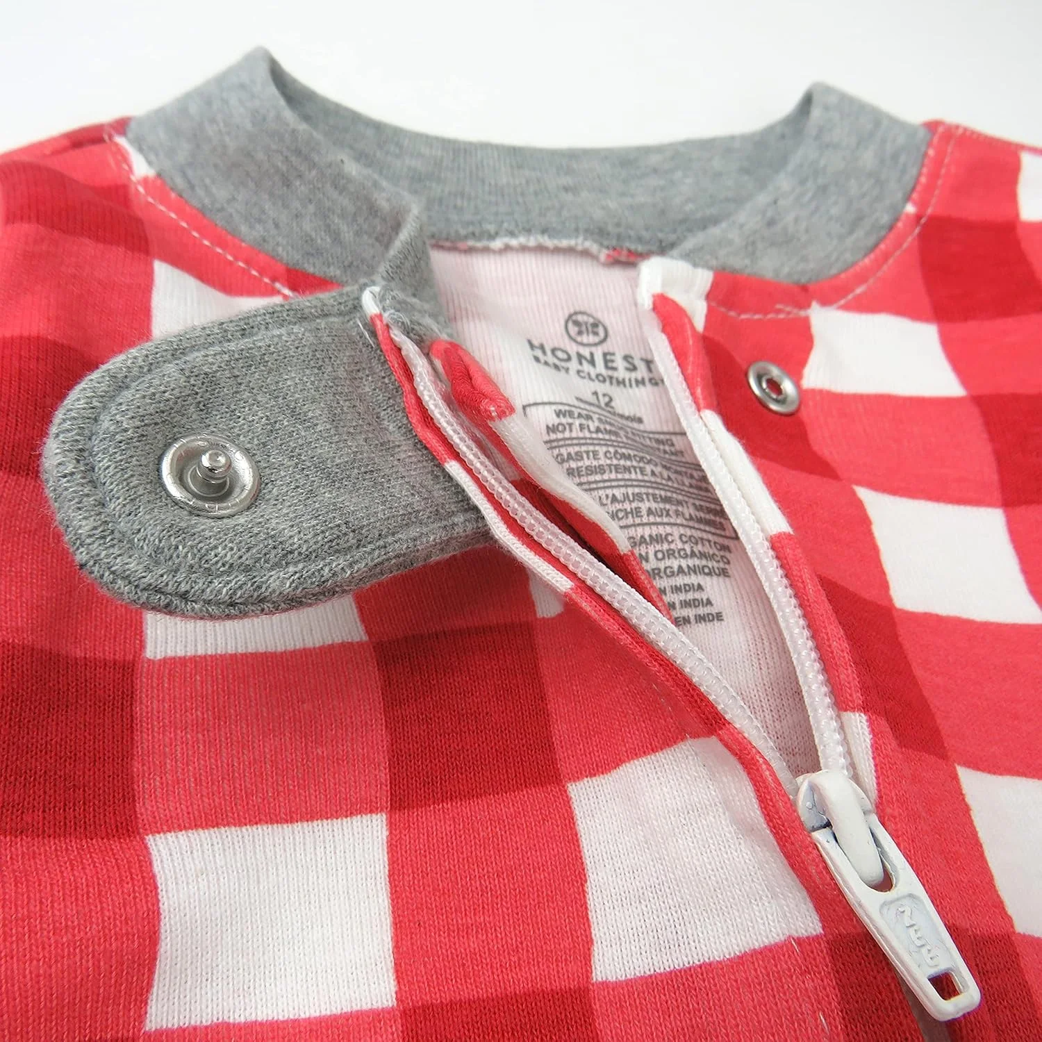 لباس خواب پا دار نوزاد ارگانیک پنبه ای HonestBaby - بسته 2 عددی