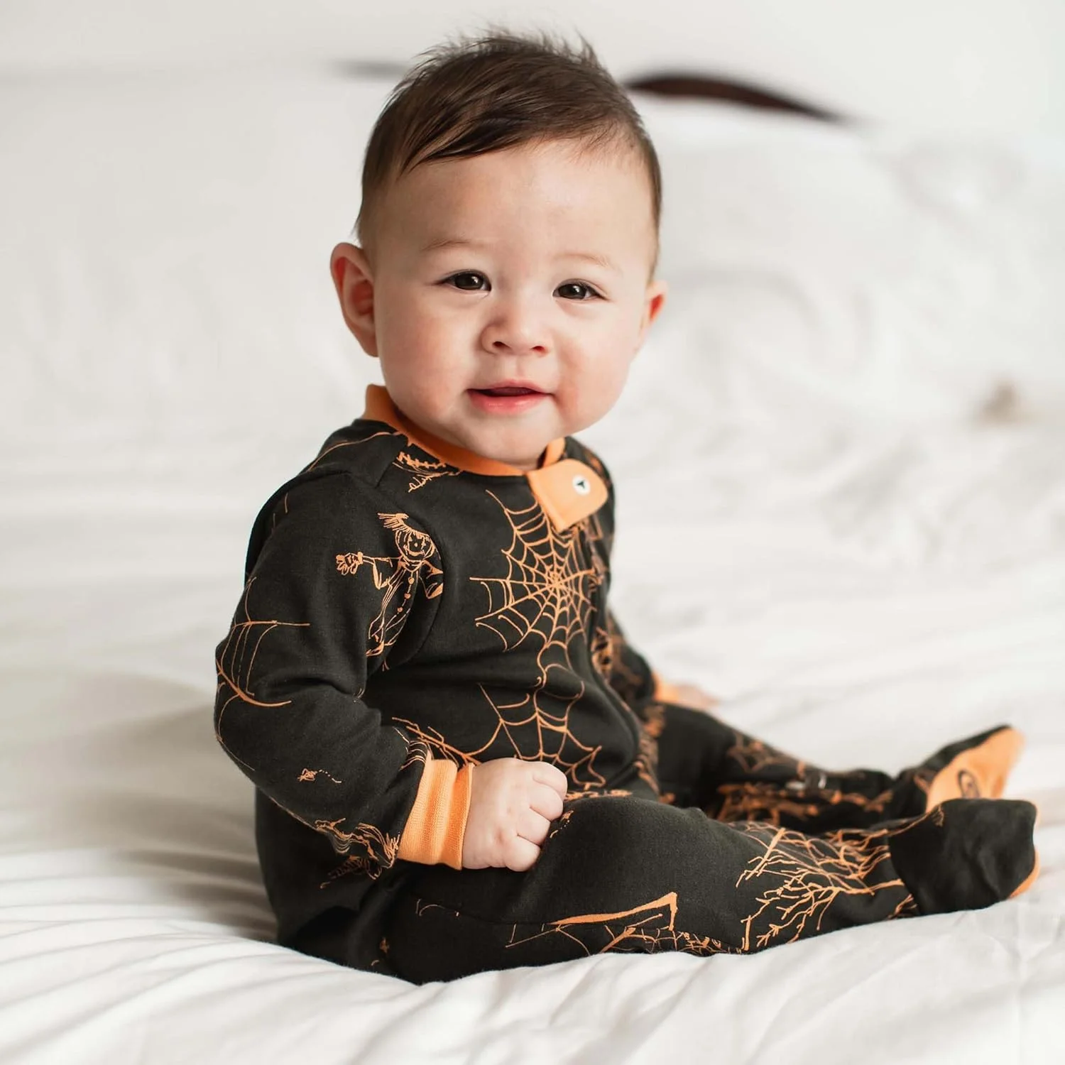 لباس خواب و بازی نوزادی پسرانه Burt's Bees Baby، لباس یکسره زیپ‌دار جلو، رامپر، جامپسوت، پیژامه، لباس خواب نوزاد و کودک، 100% پنبه ارگانیک