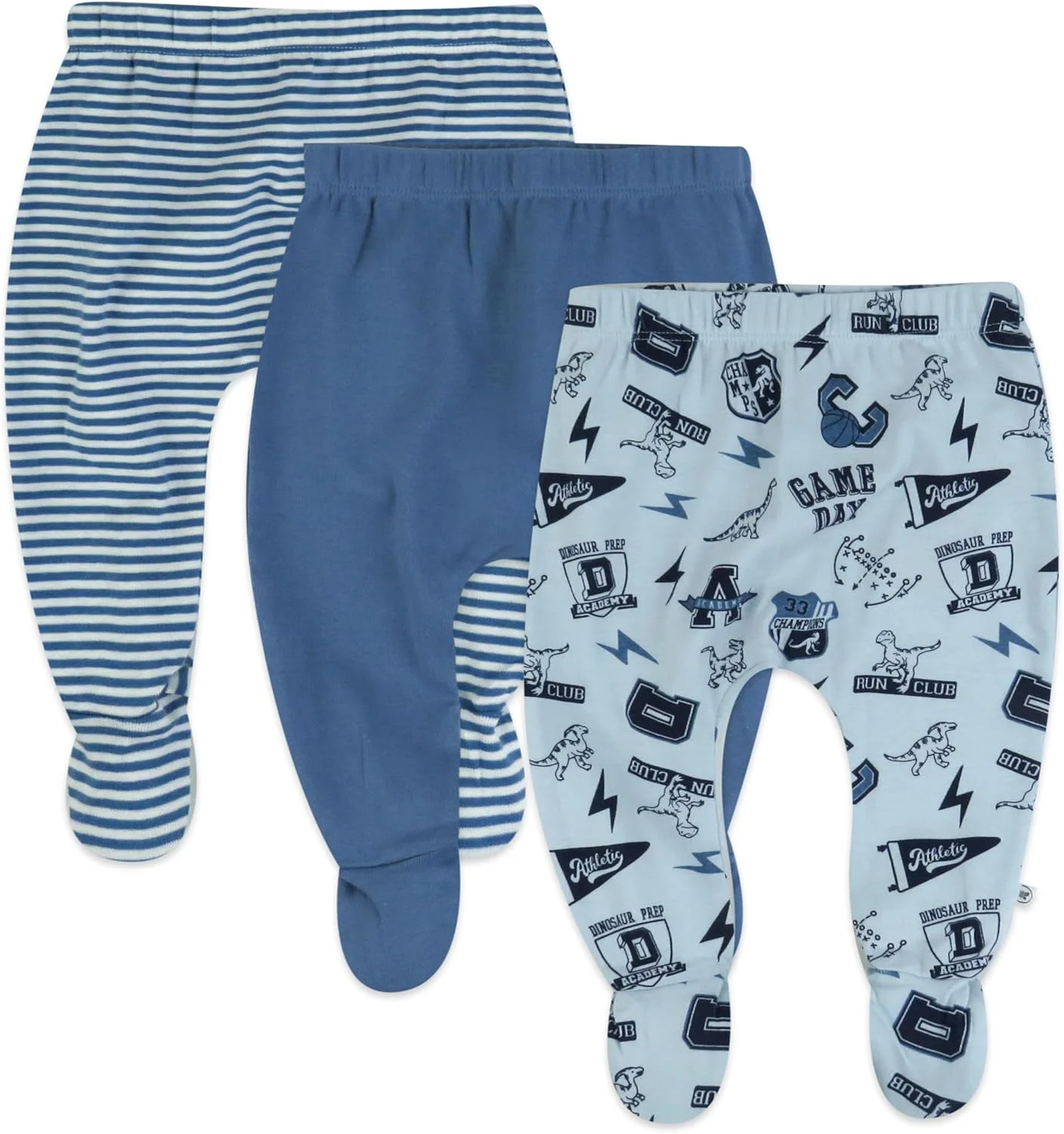 ست 3 عددی شلوار جوراب دار کودک HonestBaby، با فاق جادار و کمر کشی، 100% پنبه ارگانیک، مناسب نوزادان پسر، دختر و بدون جنسیت