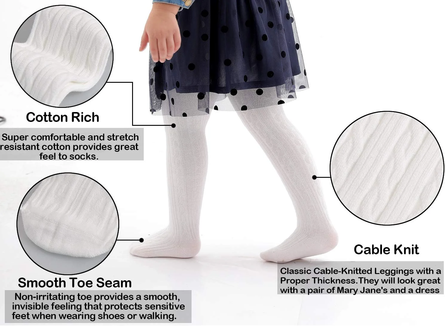 جوراب دخترانه بدون درز EPEIUS