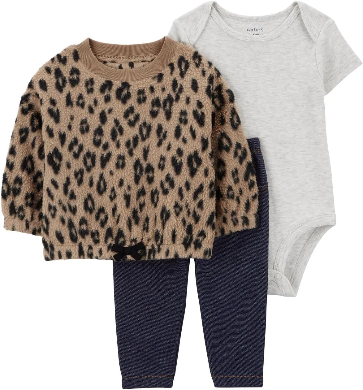 ست سه تکه لباس نوزادی دخترانه کارترز ست سه تکه لباس نوزادی دخترانه کارترز