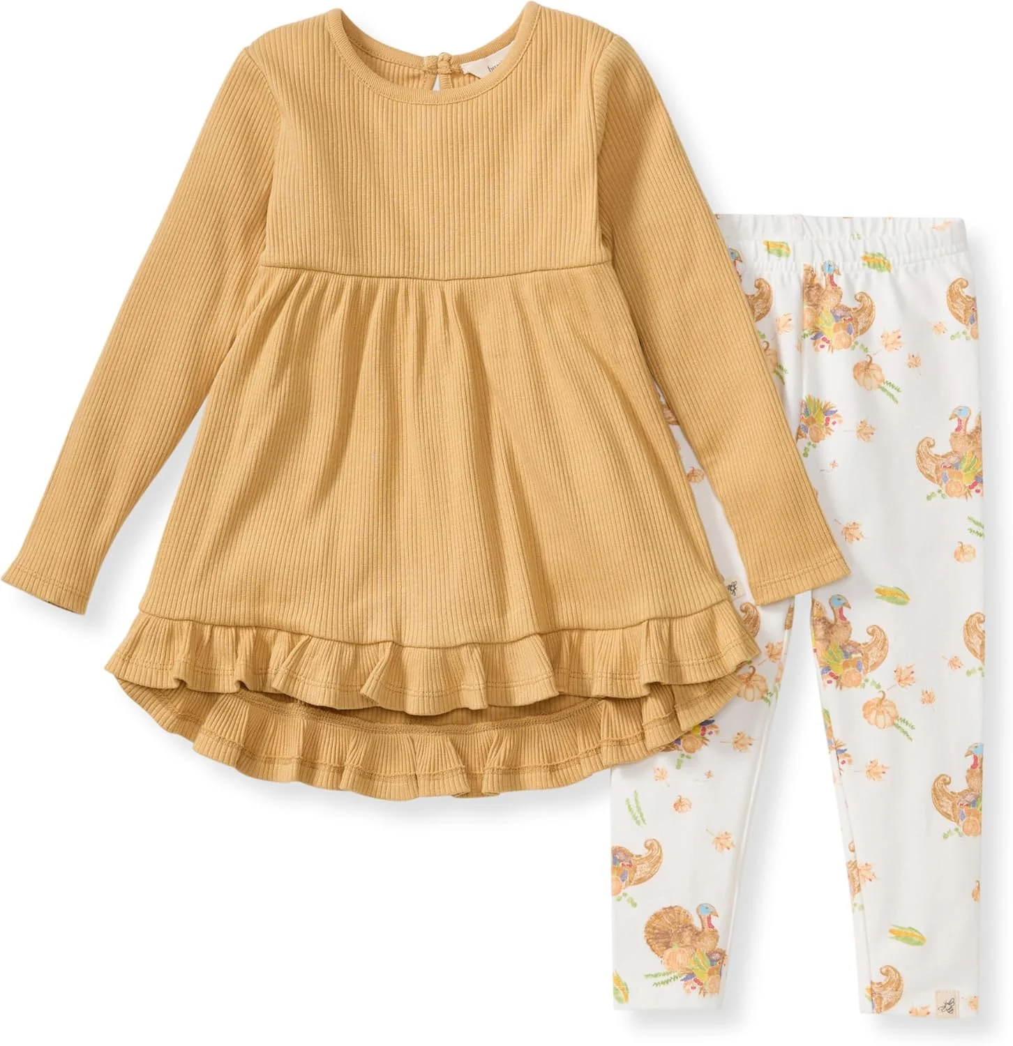 ست تاپ و شلوار دخترانه Burt's Bees Baby، تونیک و لگینگ، 100% پنبه ارگانیک مناسب نوزاد و کودک نوپا