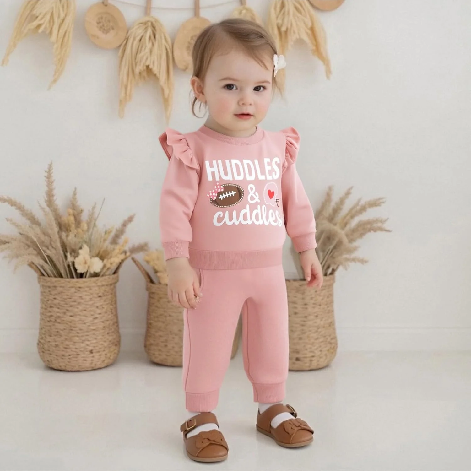 لباس پاییزی و زمستانی دخترانه، ست لباس بازی فوتبال، بلوز و شلوار ورزشی دو تکه