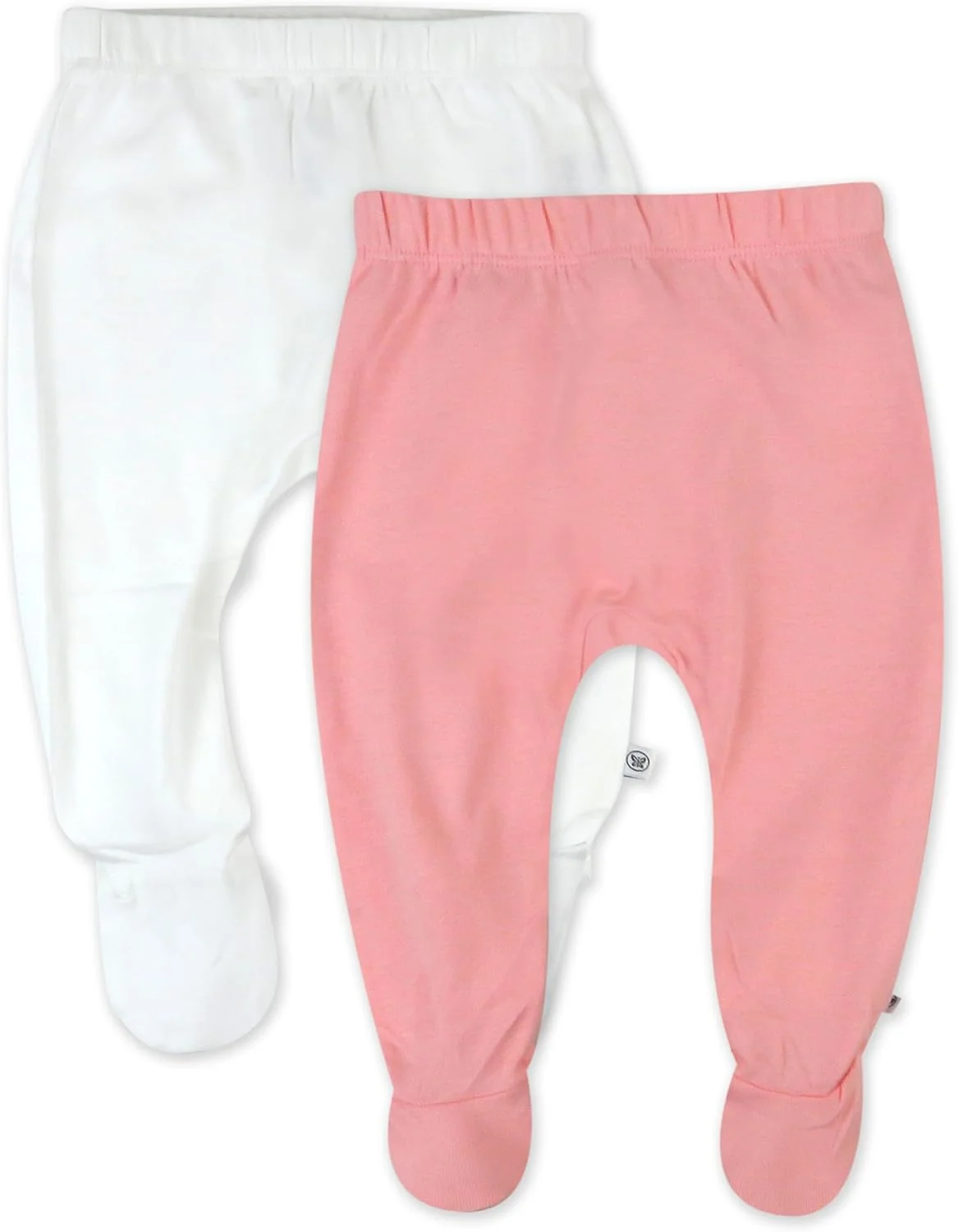 ست دو عددی شلوار جوراب دار کودک HonestBaby، با فاق جادار و کمر کشی، 100% پنبه ارگانیک، مناسب نوزادان دختر، پسر و ست شلوار یونیسکس (بسته 2 عددی)