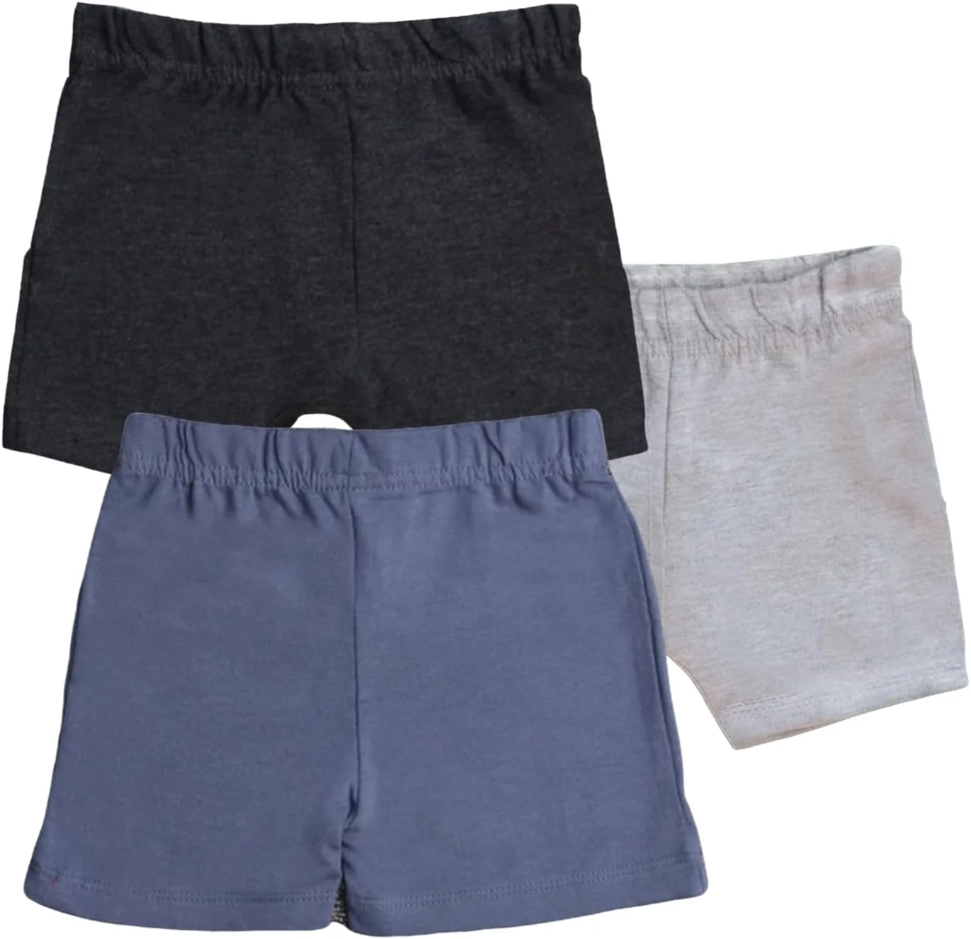 شورت نوزادی، نوپا، پسرانه و دخترانه LUAY با پارچه فوق العاده نرم 100% بامبو، شورت های کتان نخی گشاد تابستانی، بسته ترکیبی، کمر کشی، شورت های یکدست ورزشی برای نوزاد