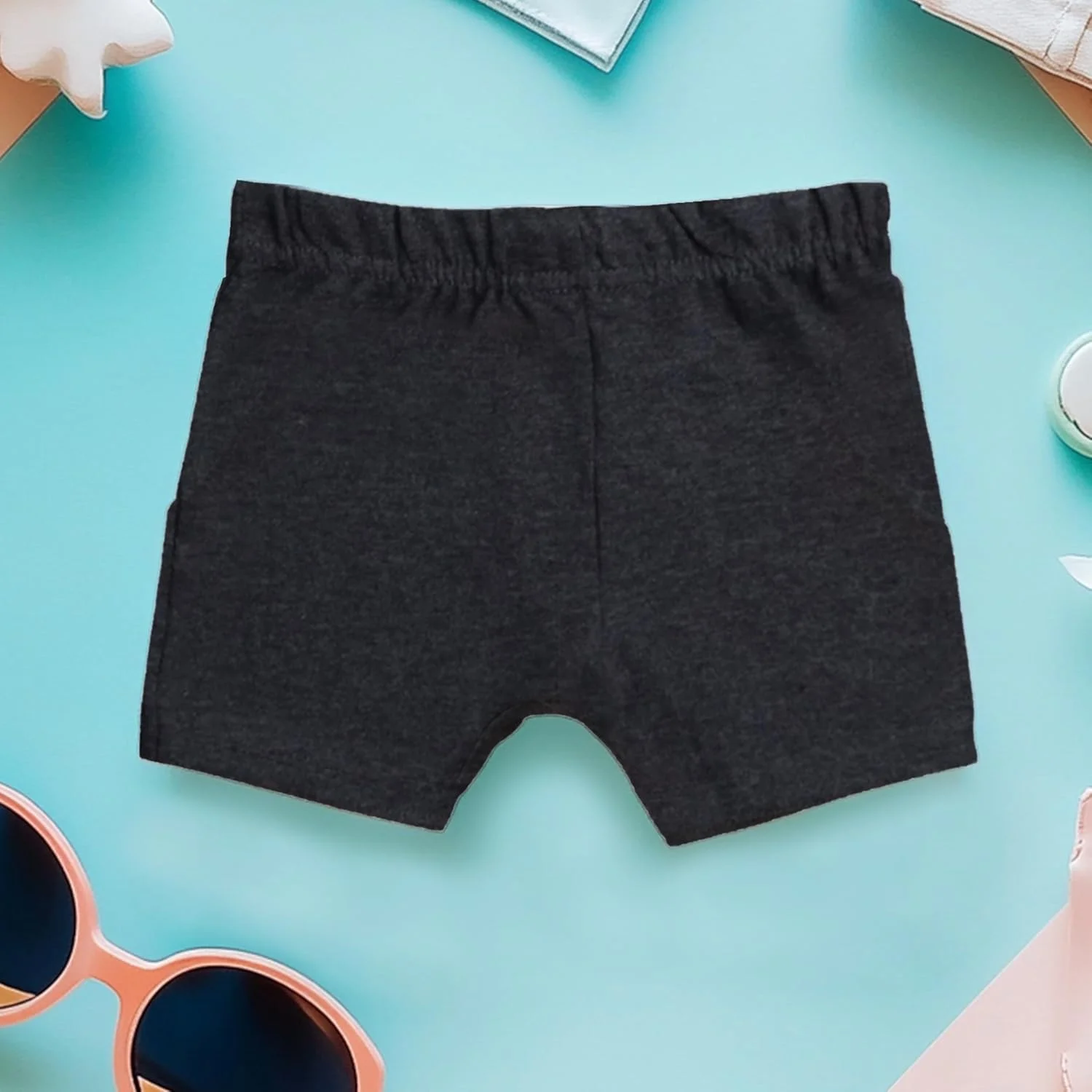 شورت نوزادی، نوپا، پسرانه و دخترانه LUAY با پارچه فوق العاده نرم 100% بامبو، شورت های کتان نخی گشاد تابستانی، بسته ترکیبی، کمر کشی، شورت های یکدست ورزشی برای نوزاد