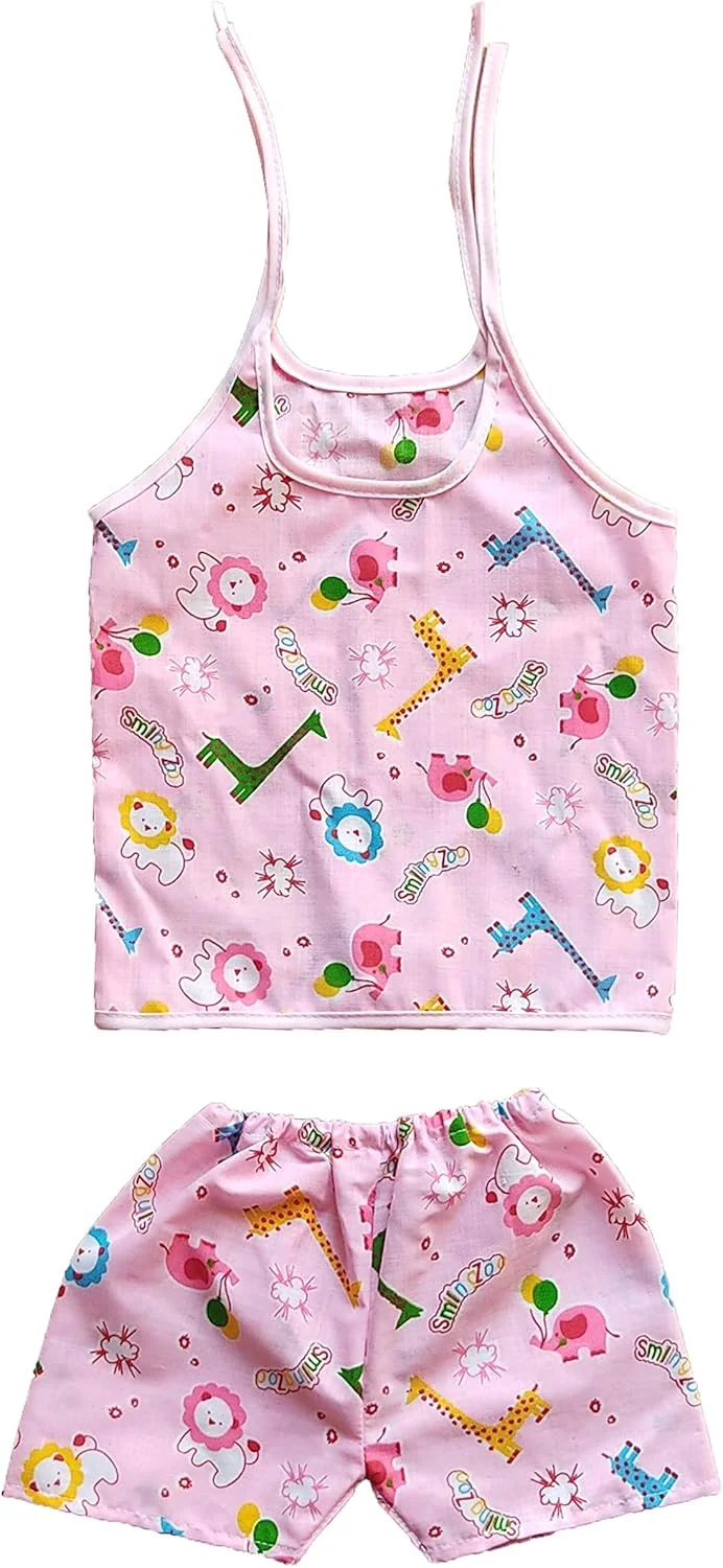 لباس تابستانی نوزادی پسرانه/دخترانه، ژابلا نخی با شلوار نخی تک لایه (0-3 ماهگی) لباس تابستانی نوزادی پسرانه/دخترانه، ژابلا نخی با شلوار نخی تک لایه (0-3 ماهگی)