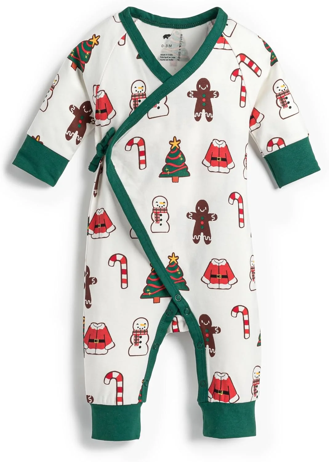 لباس کیمونو نوزادی ارگانیک مونیکا + اندی