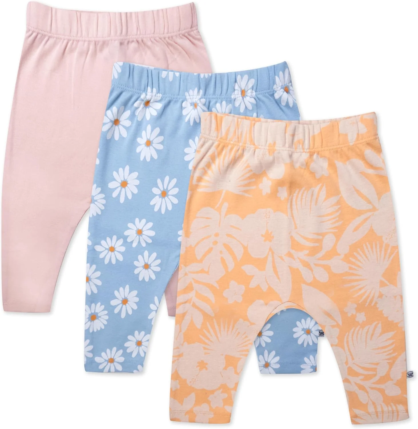 شلوار راحتی نوزاد چندتایی HonestBaby، مناسب برای نوزادان پسر و دختر، 100% پنبه ارگانیک (بسته 2 عددی)