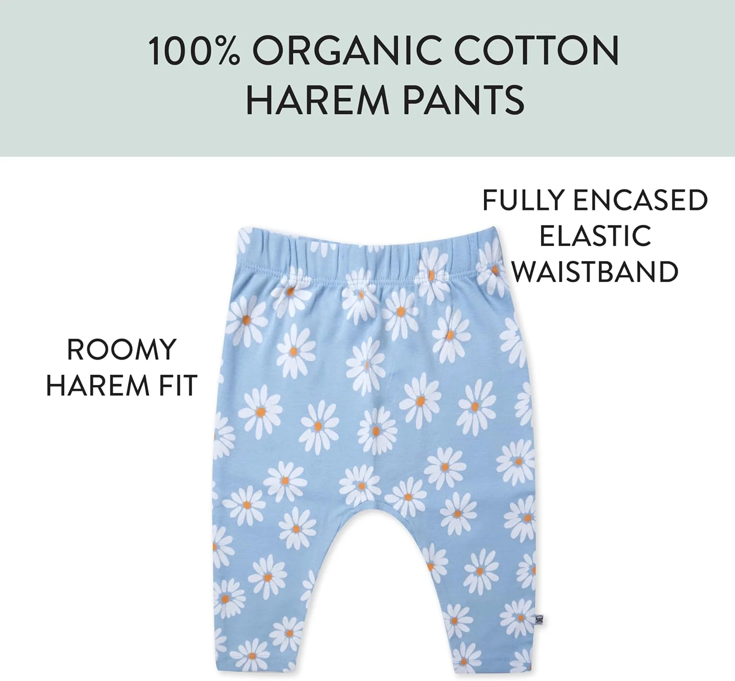 شلوار راحتی نوزاد چندتایی HonestBaby، مناسب برای نوزادان پسر و دختر، 100% پنبه ارگانیک (بسته 2 عددی)