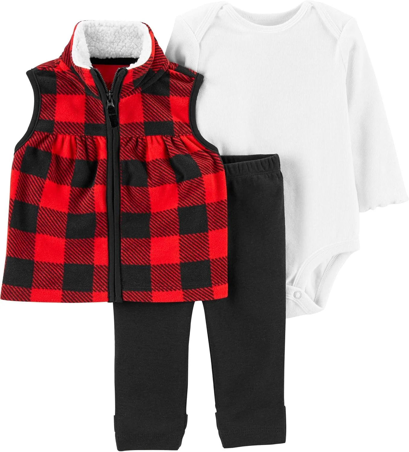 ست ۳ تکه جلیقه و ژاکت دخترانه کارترز