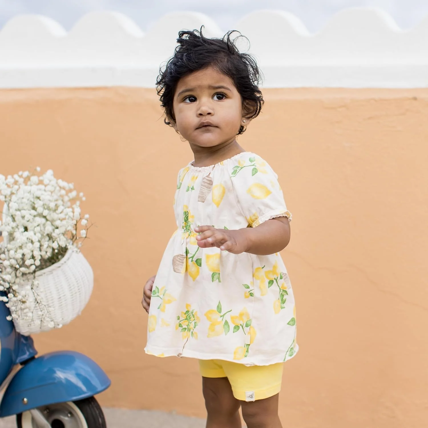 ست تاپ و شورت نوزادی دخترانه Burt's Bees Baby، بسته تونیک و شورت، 100% پنبه ارگانیک