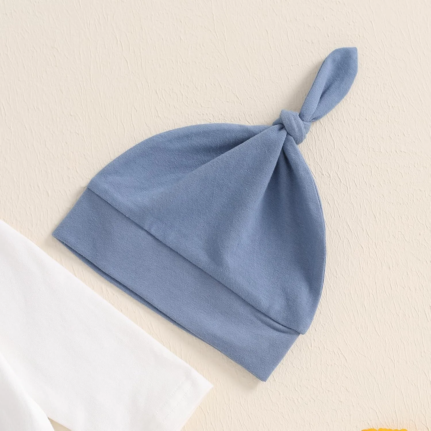 لباس نوزادی پسرانه و دخترانه، رامپر آستین کوتاه، شلوار و کلاه پنبه ای