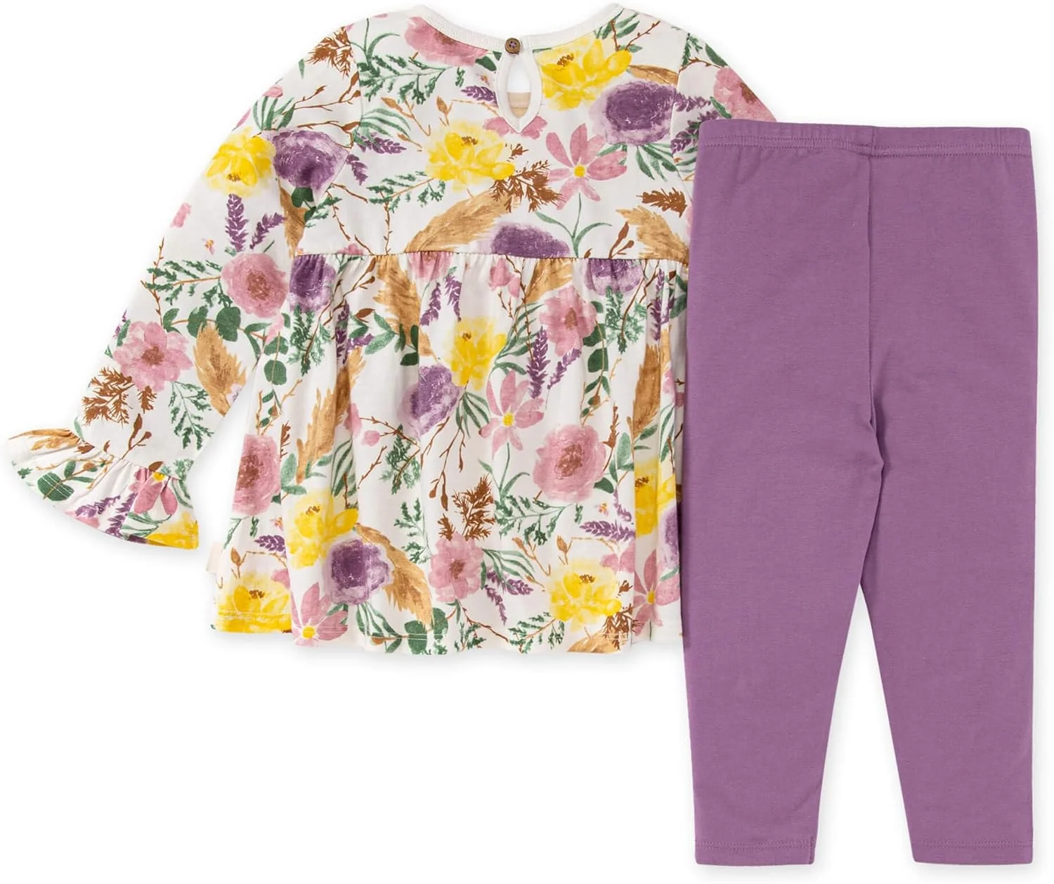 ست تاپ و شلوار دخترانه نوزادی برتز بیز، تونیک و لگ، 100% پنبه ارگانیک