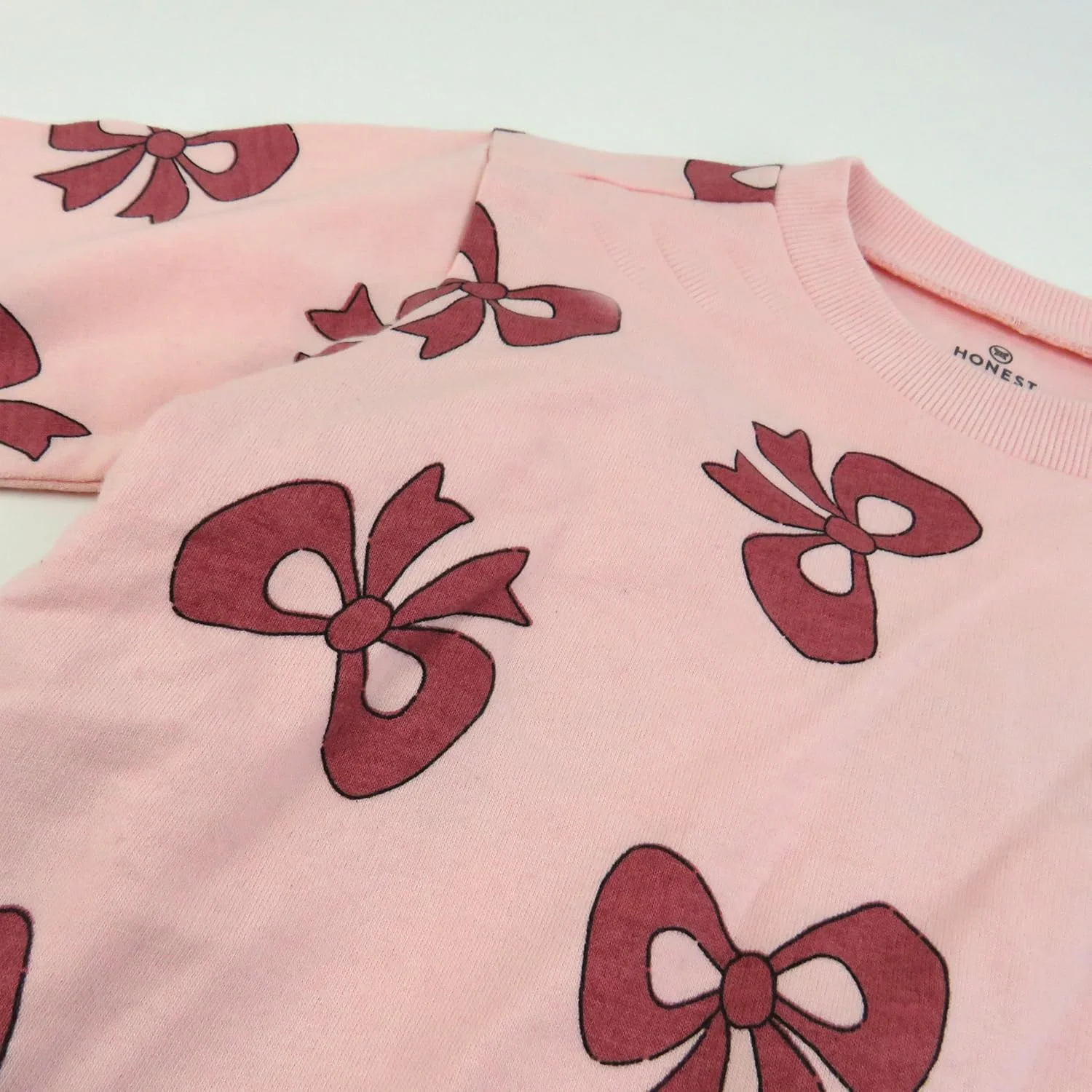 ست دو تکه بلوز و شلوار پشمی نرم دخترانه کودک HonestBaby، 100% پنبه ارگانیک برای نوزاد و کودک نوپا (بسته 2 عددی)