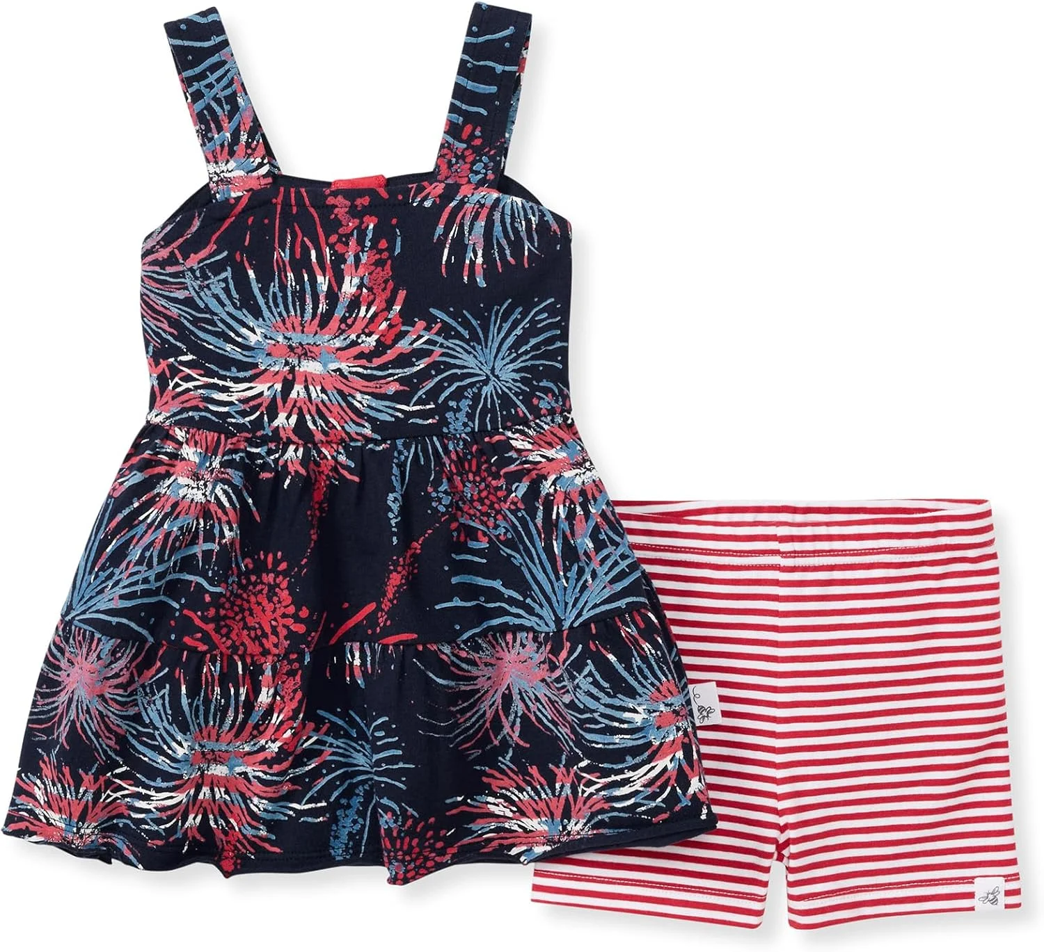 ست تاپ و شلوار نوزادی دخترانه Burt's Bees Baby، تونیک آستین حلقه ای و لگینگ، ست لباس نوزادی و نوپای 100% پنبه ارگانیک