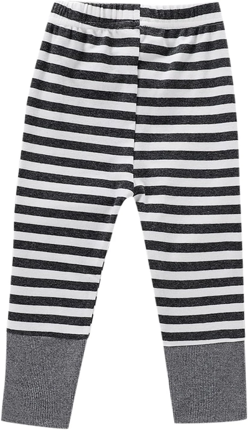 لباس راحتی دخترانه لگ نوزادی پسرانه راه راه بافتنی جوراب شلواری نرم و جادار