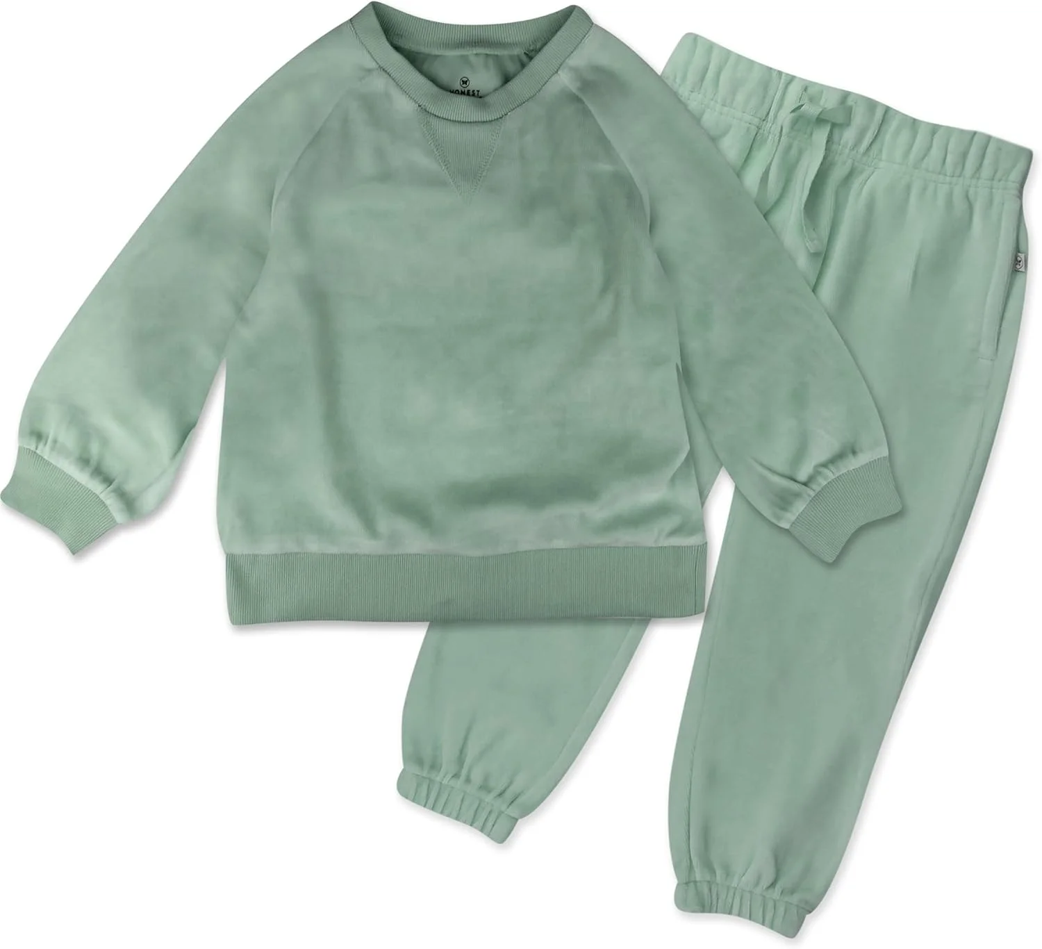 ست دو تکه لباس گرم مخملی کودکانه HonestBaby، شامل یک بلوز و شلوار گرم، تهیه شده از 100% پنبه ارگانیک، مناسب برای نوزادان، کودکان نوپا، پسران و دختران (بسته 2 عددی)