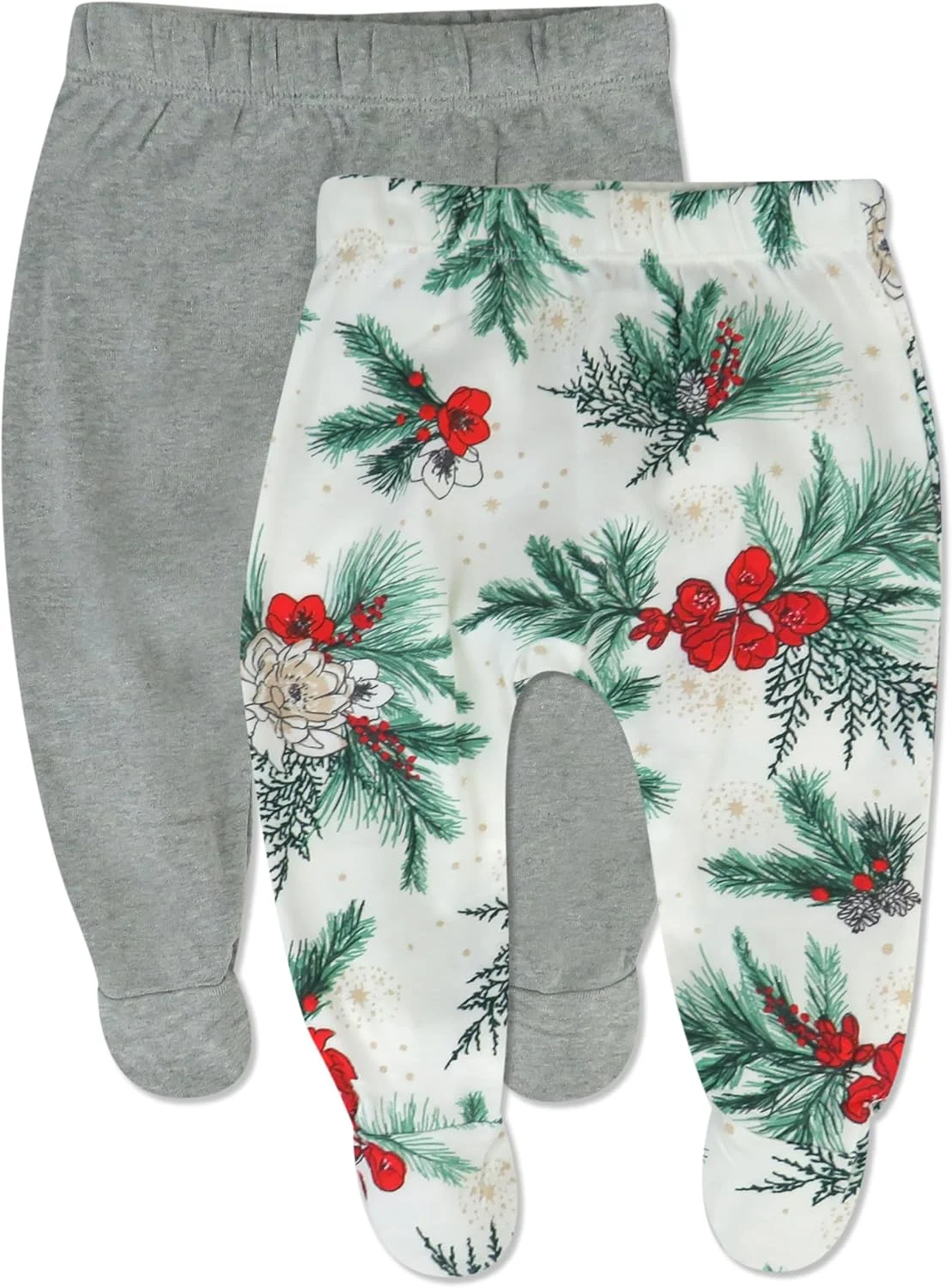 ست دو عددی شلوار جوراب دار کودک HonestBaby، دارای فاق جادار، پوشیدن آسان، 100% پنبه ارگانیک، مناسب نوزادان پسر، دختر و بدون جنسیت