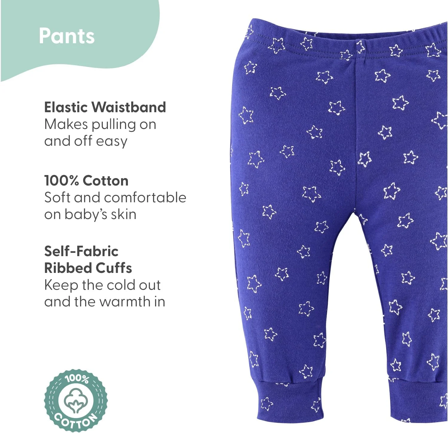 ست 5 عددی شلوار نوزادی طرح فیل برای دختران و پسران، مناسب نوزاد تا 24 ماه