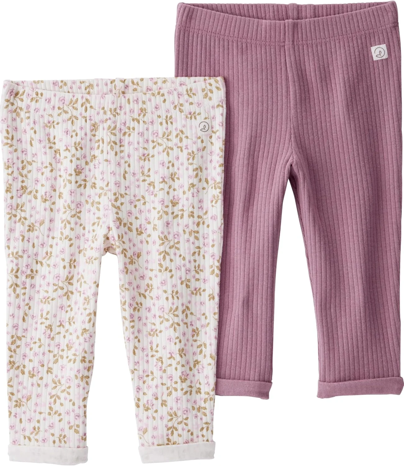 شلوار بافت دار نوزاد دخترانه Little Planet by Carter's (بسته 2 عددی) ساخته شده با پنبه ارگانیک