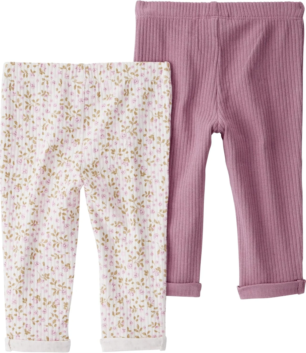 شلوار بافت دار نوزاد دخترانه Little Planet by Carter's (بسته 2 عددی) ساخته شده با پنبه ارگانیک