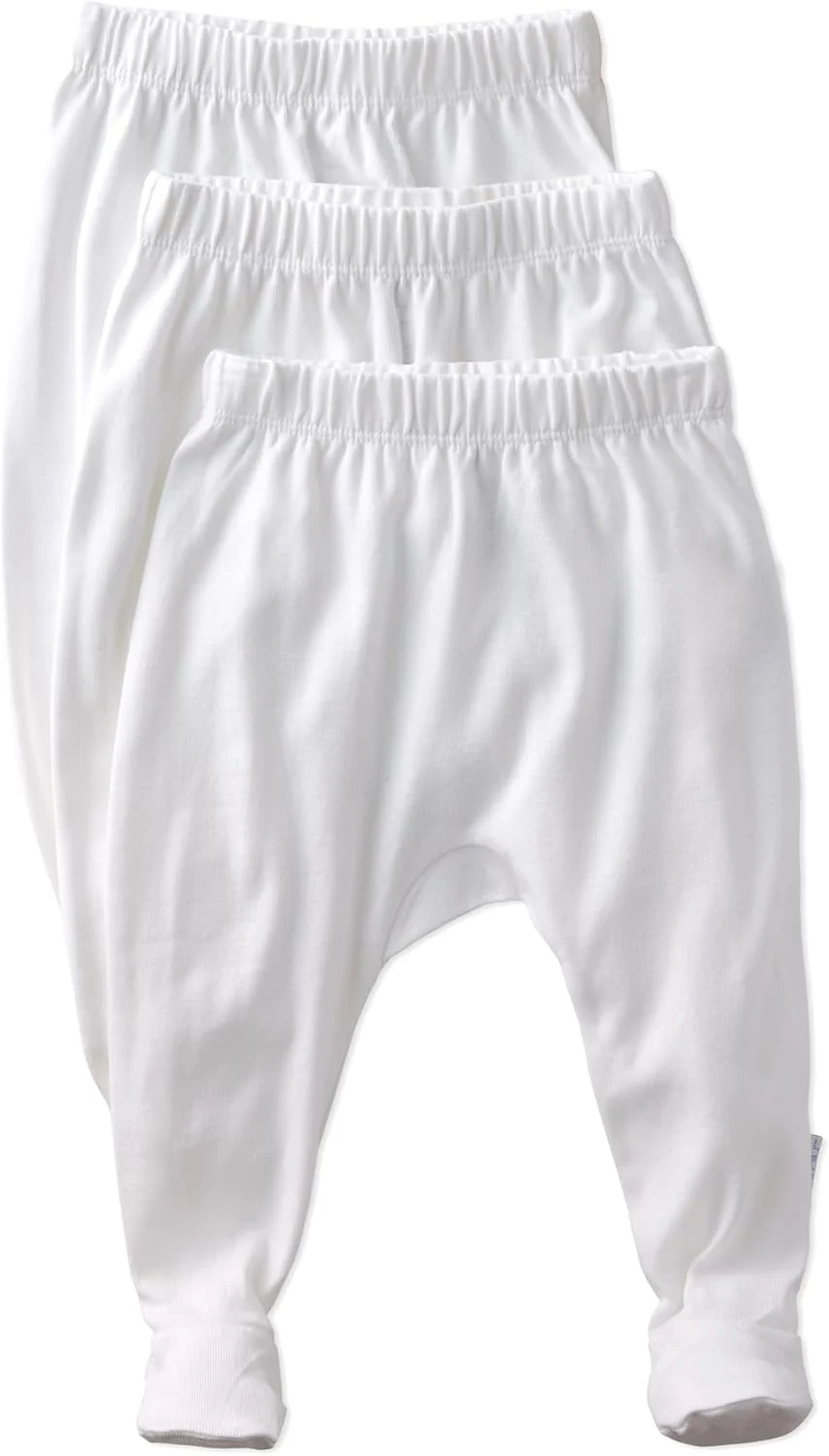 شلوار جوراب دار سه عددی فالون، 100% پنبه ارگانیک، مناسب نوزادان دختر، پسر و بدون جنسیت