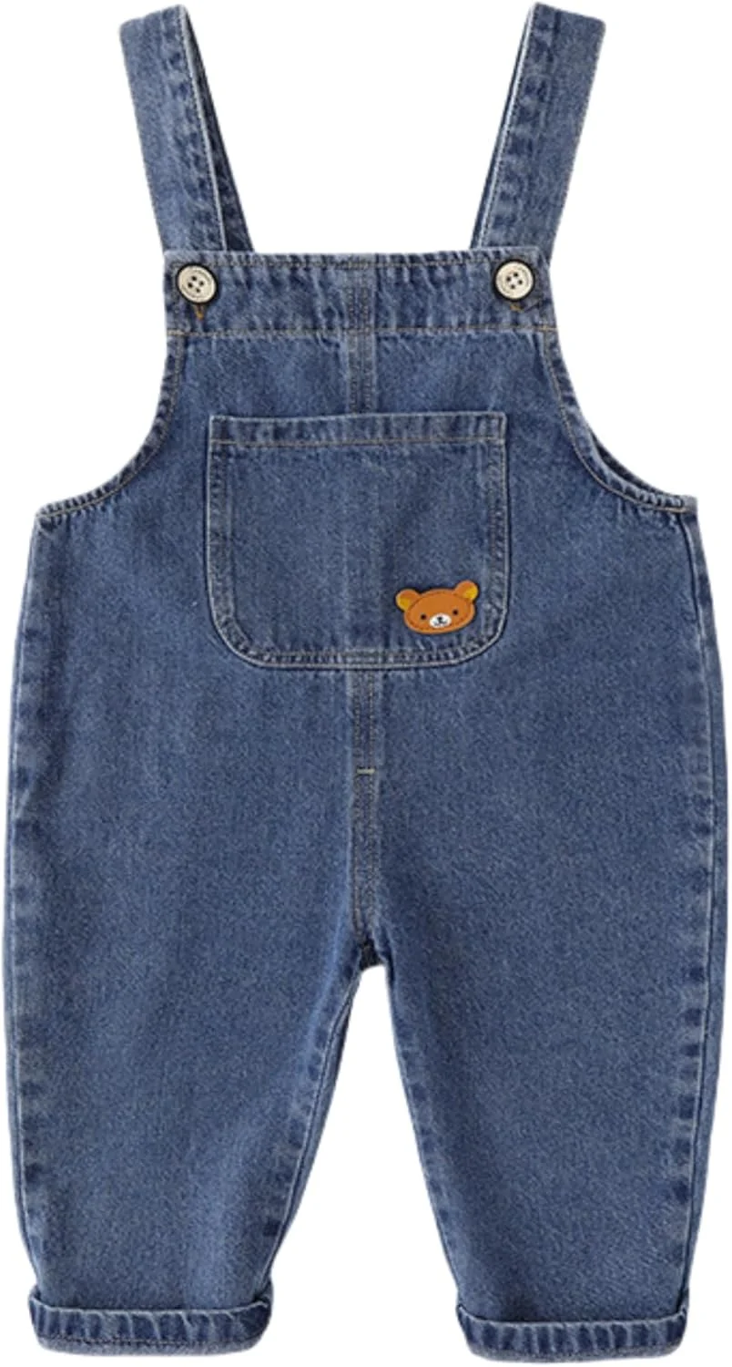 سرهمی جین نوزادی Ohrwurm، شلوار پیشبندی کار، شلوار جین یکسره نرم و زیبا