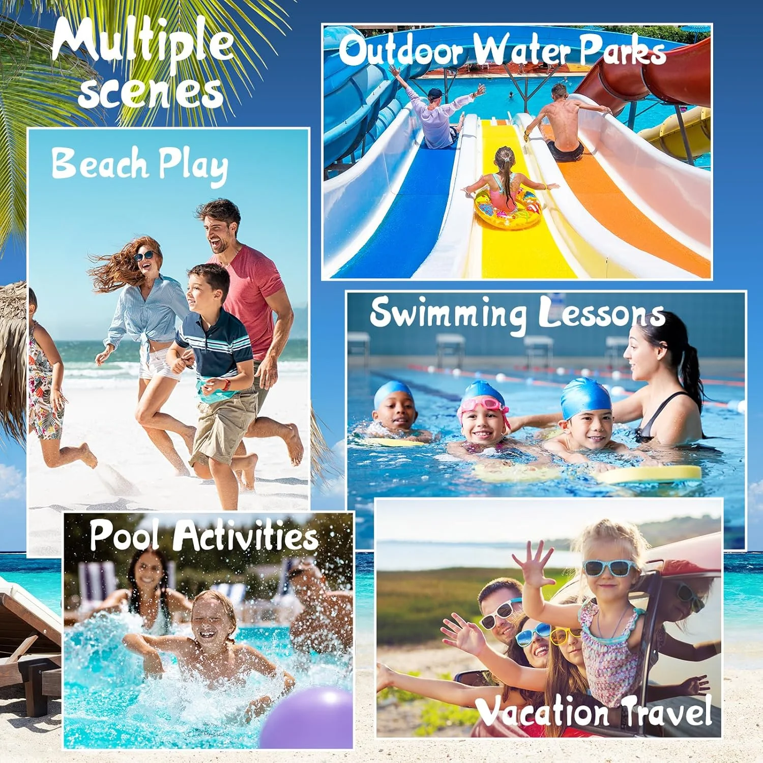 مایو شنای نوزاد و کودک Babygoal، قابل استفاده مجدد، قابل تنظیم و شستشو، سایز متغیر مناسب برای 6 ماه تا 3 سال، مناسب برای هدیه و کلاس های شنا، 3 عددی مدل 3ZSD26