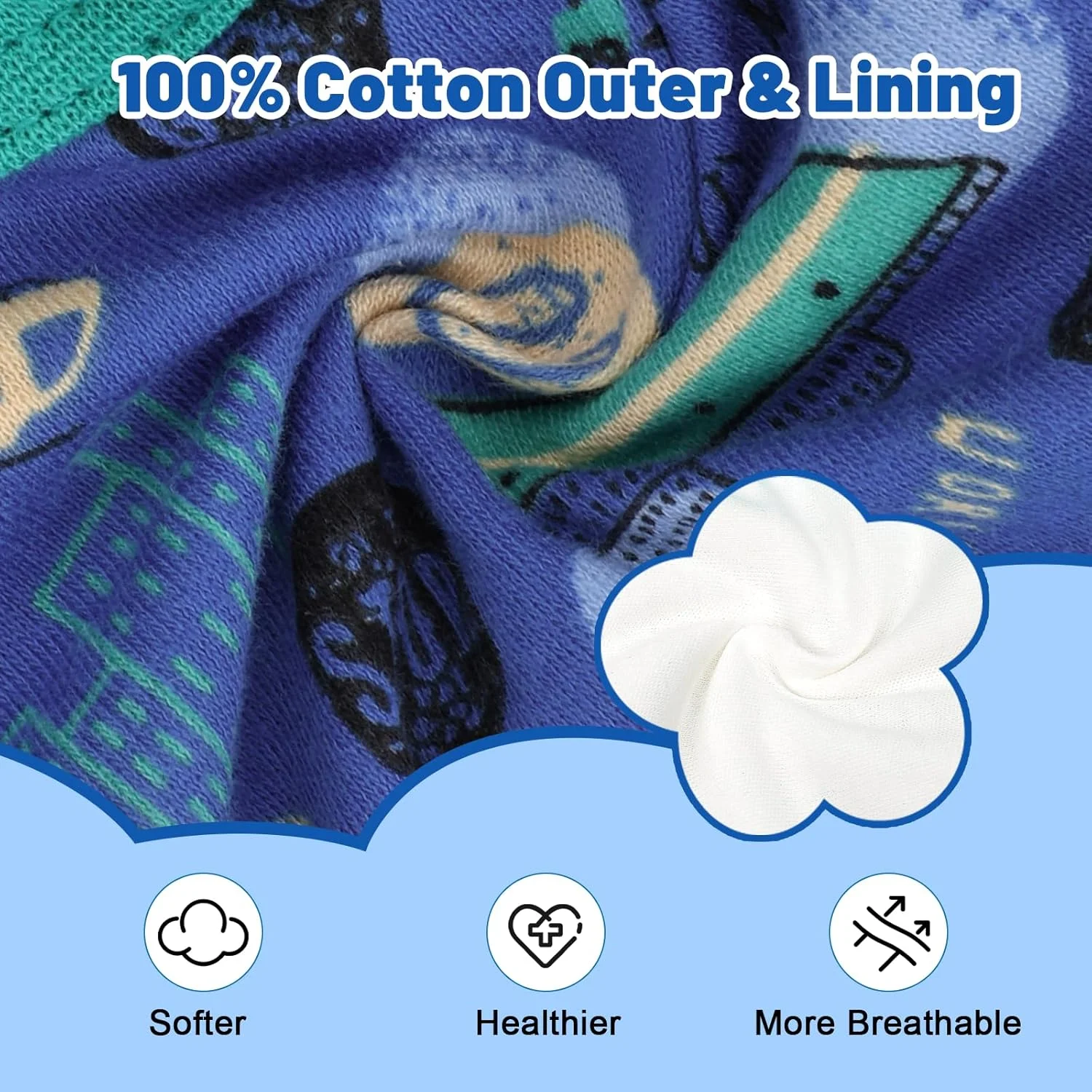 شورت آموزشی کودک MooMoo Baby، بستههای 4 عددی، شورت آموزشی جاذب پنبهای برای پسران و دختران 2 تا 10 سال، آبی، 5 سال شورت آموزشی کودک MooMoo Baby، بستههای 4 عددی، شورت آموزشی جاذب پنبهای برای پسران و دختران 2 تا 10 سال، آبی، 5 سال