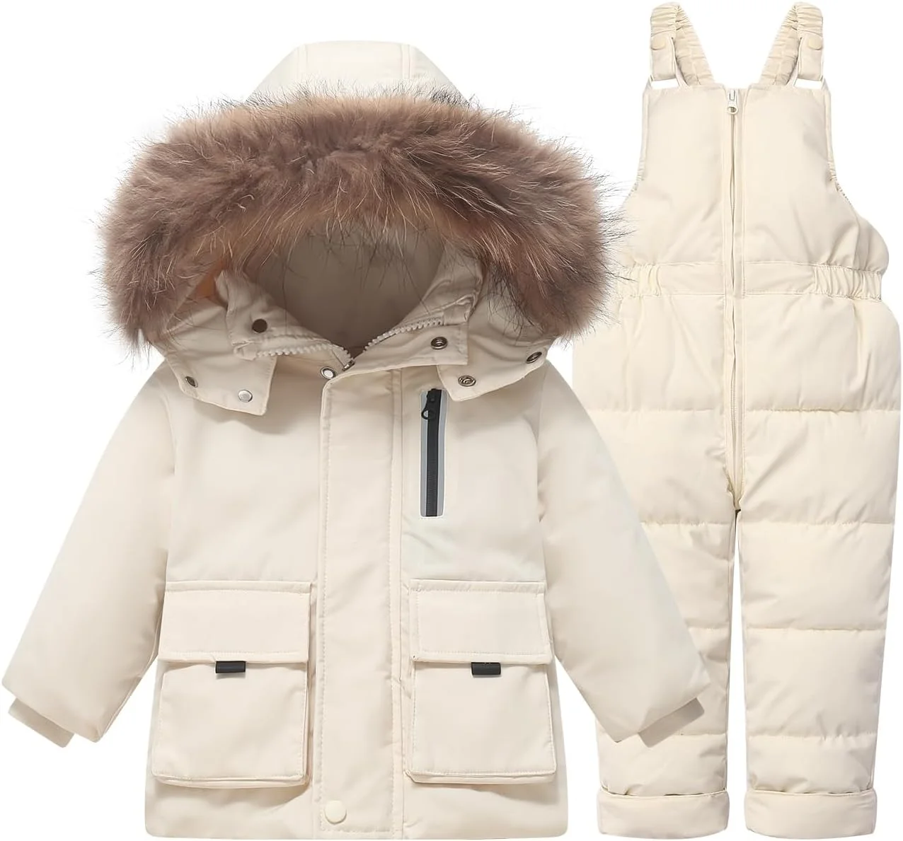 لباس گرم زمستانی کودک، کت و شلوار اسکی، مناسب 1 تا 5 سال