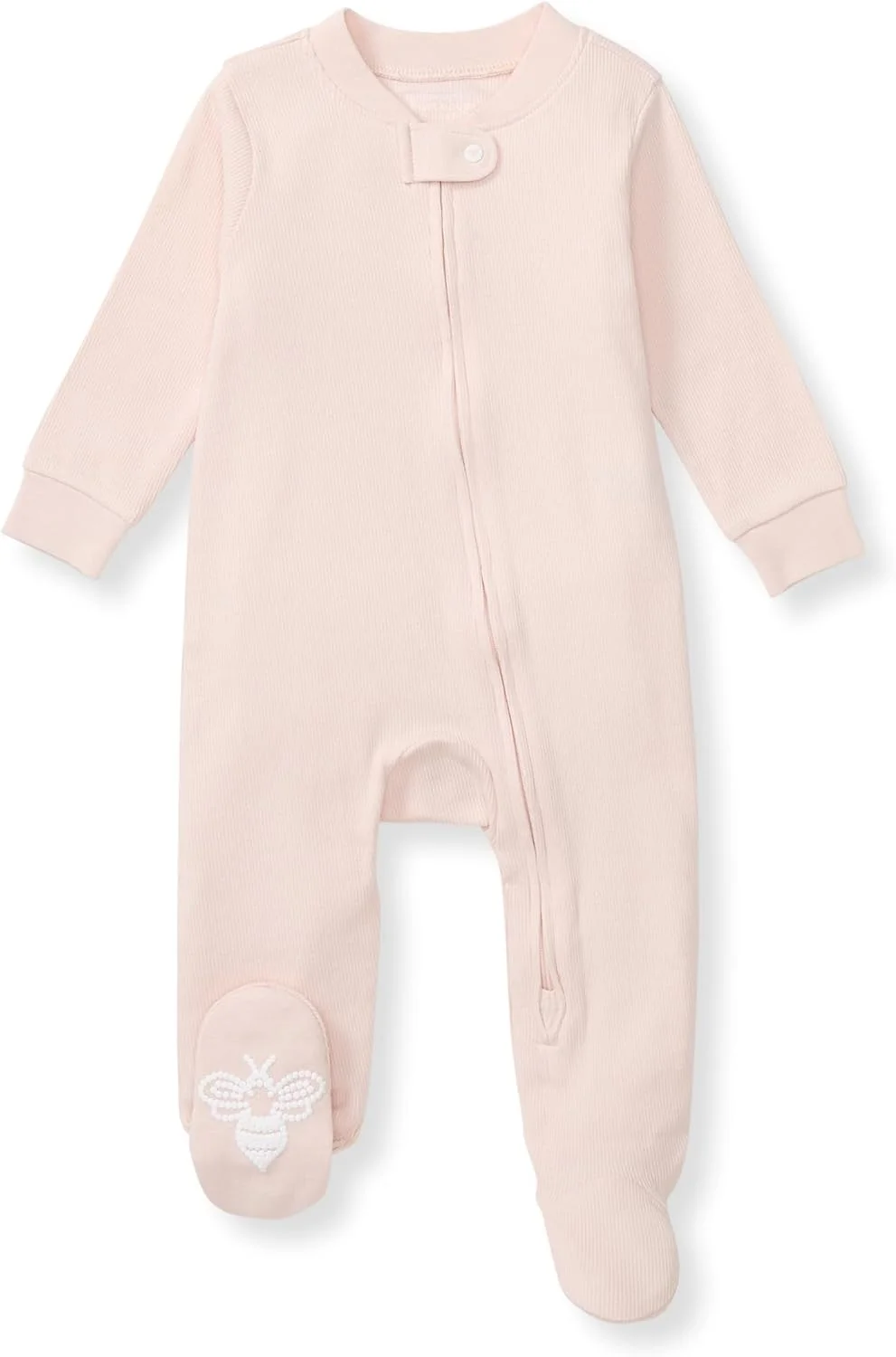لباس خواب یک تکه زیپ‌دار نوزاد دخترانه Burt's Bees، پنبه ارگانیک با فیت آزاد